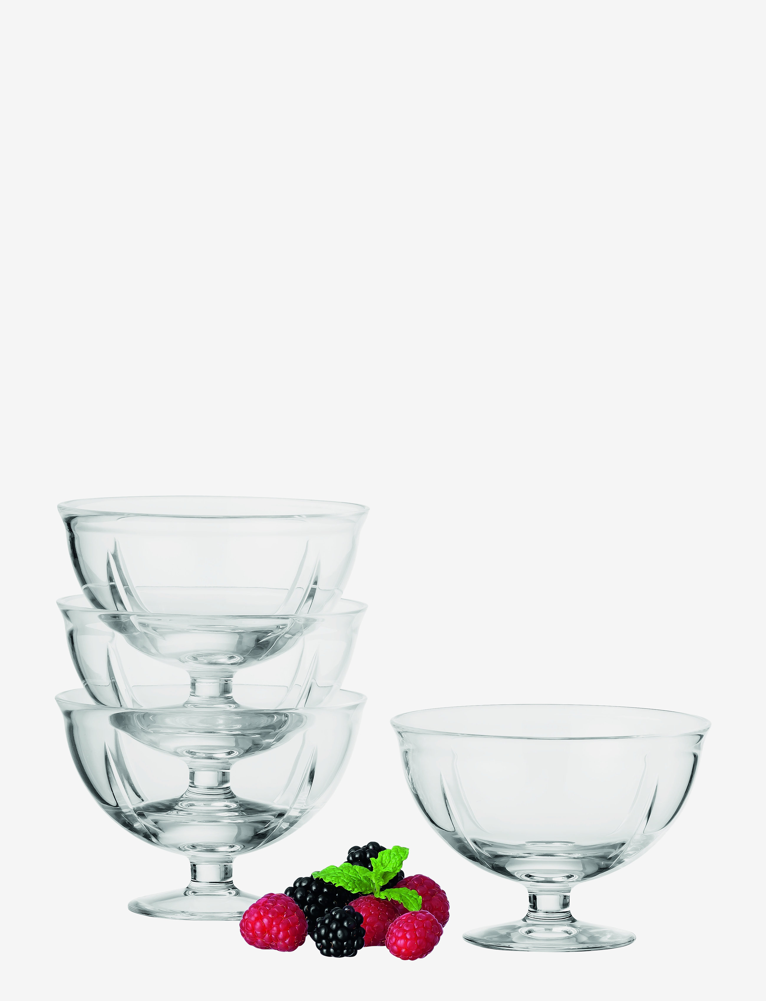 ROSENDAHL Grand Cru Soft Glasskål Ø12 Cm 4 Stk. CLEAR - Ø 12 CM - Unisex