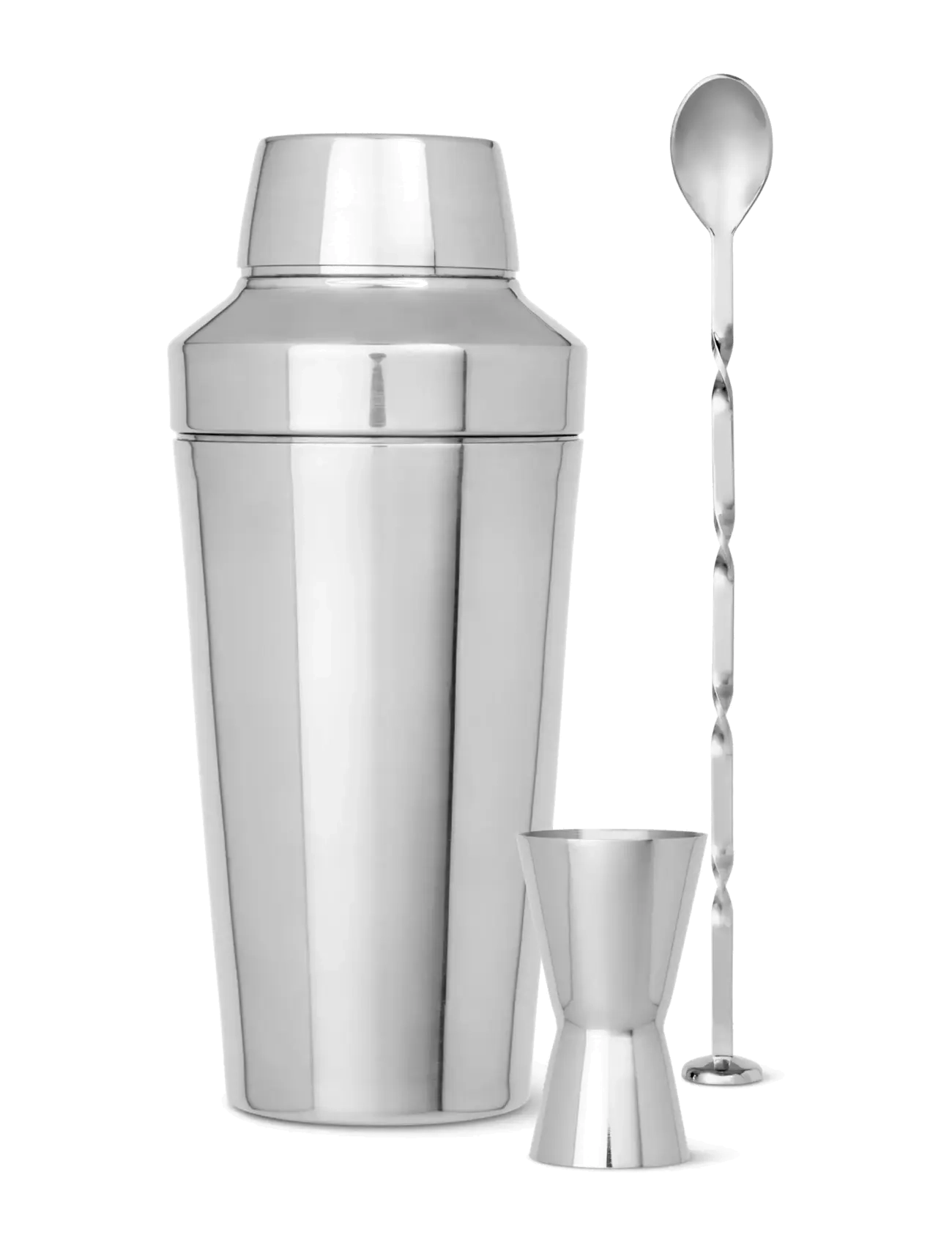 Rosendahl Rosendahl Bar set, shaker H20, jigger 2/4cl, stirring spoon H31 cm - Gift sets - STEEL / silver