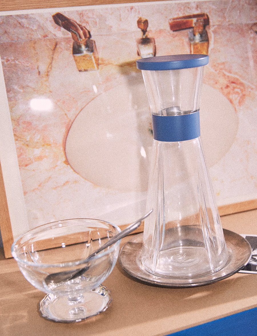 Rosendahl - GC Water carafe 90 cl ocean blue - wasserkaraffen - ocean blue - 0
