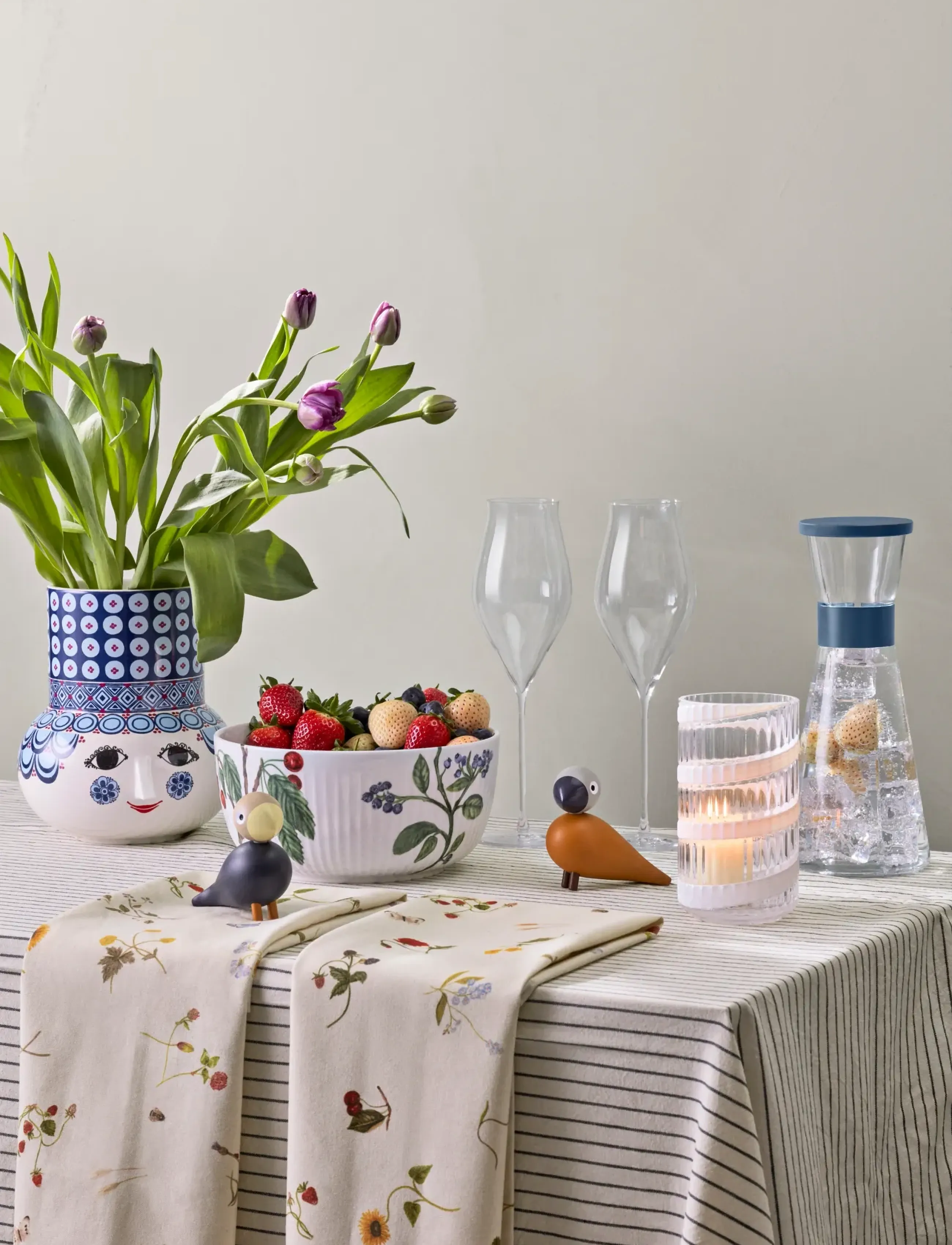 Rosendahl - GC Water carafe 90 cl ocean blue - wasserkaraffen - ocean blue - 4