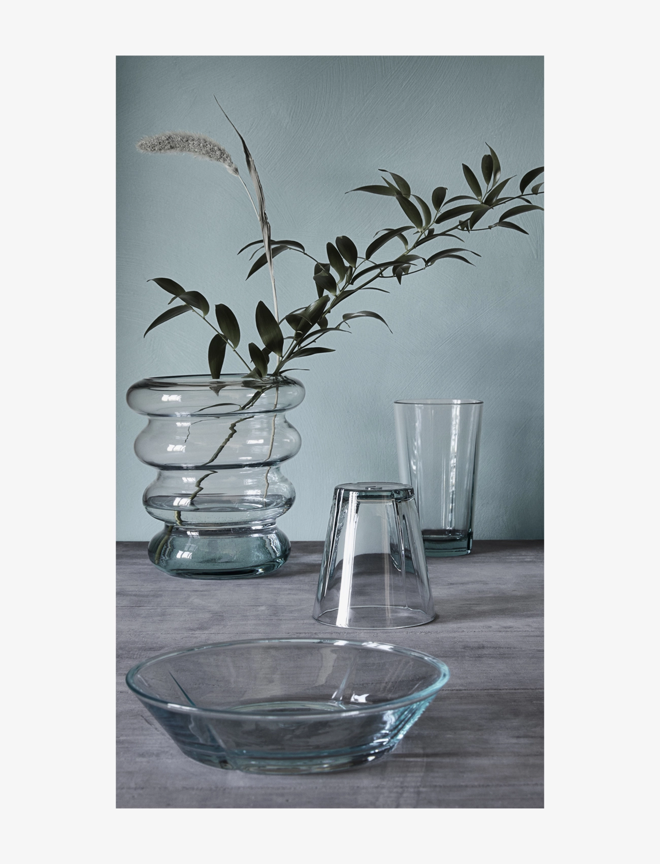 Rosendahl - GC Recycled Dessert plate Ø16 cm clear green 2 pcs. - frühstücksteller - clear green - 3