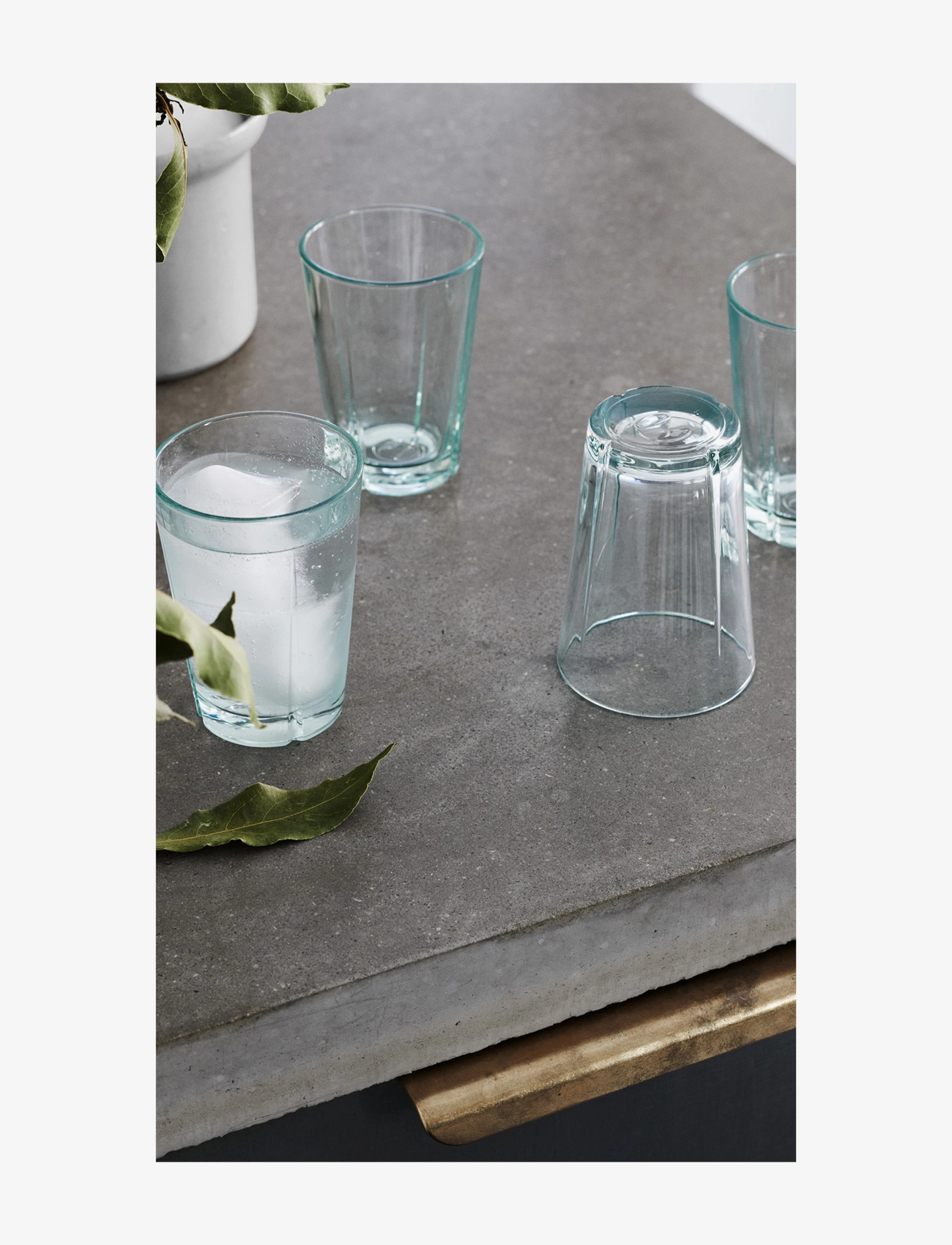 Rosendahl - GC Recycled Tumbler 22 cl clear green 4 pcs. - verres à eau - clear green - 4