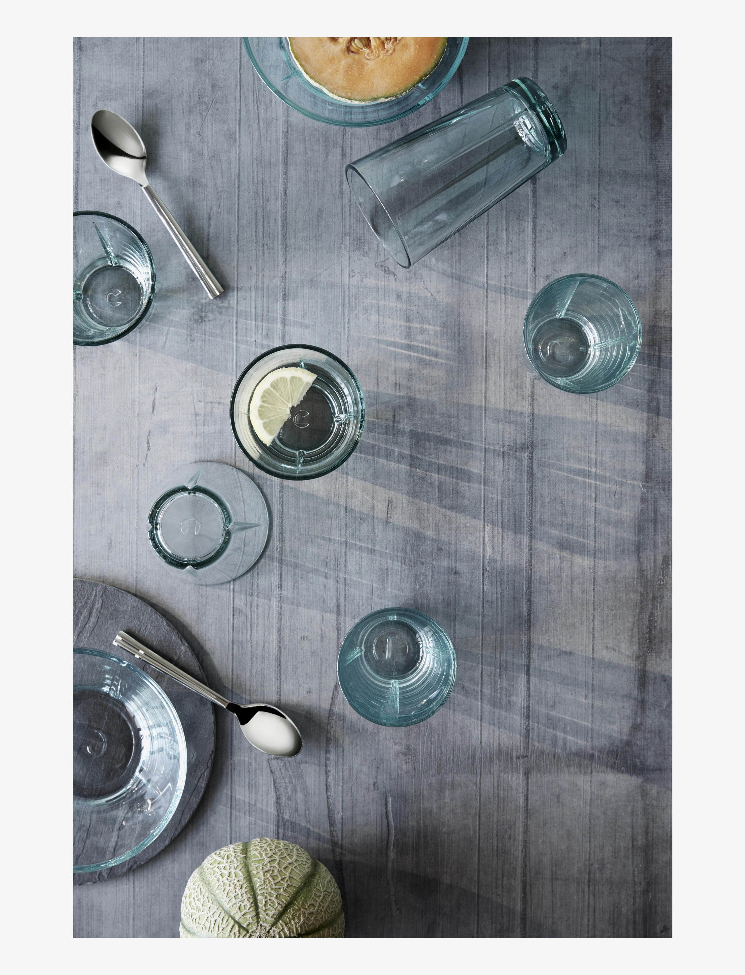 Rosendahl - GC Recycled Tumbler 22 cl clear green 4 pcs. - verres à eau - clear green - 5