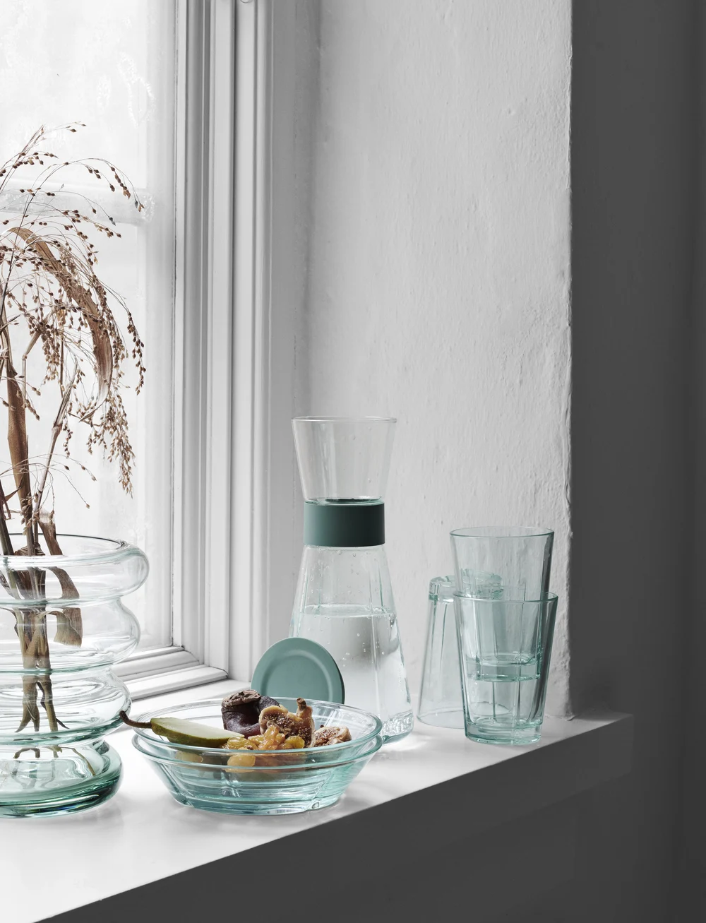 Rosendahl - GC Recycled Vattenkaraff 90 cl klart grönt - köp efter pris - clear green - 4