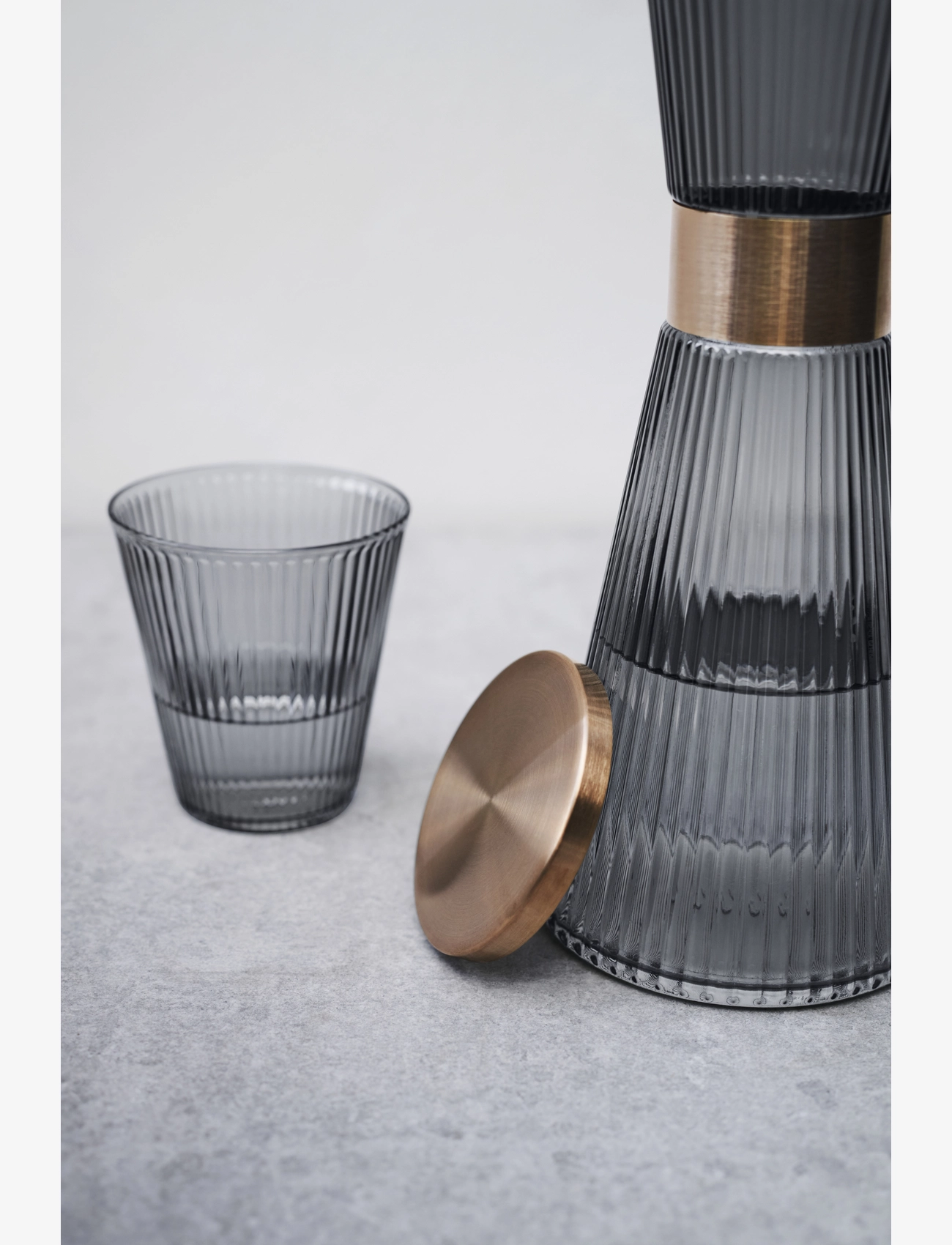 Rosendahl - GC Nouveau Lid for water carafe patinated steel - patinated steel - 3