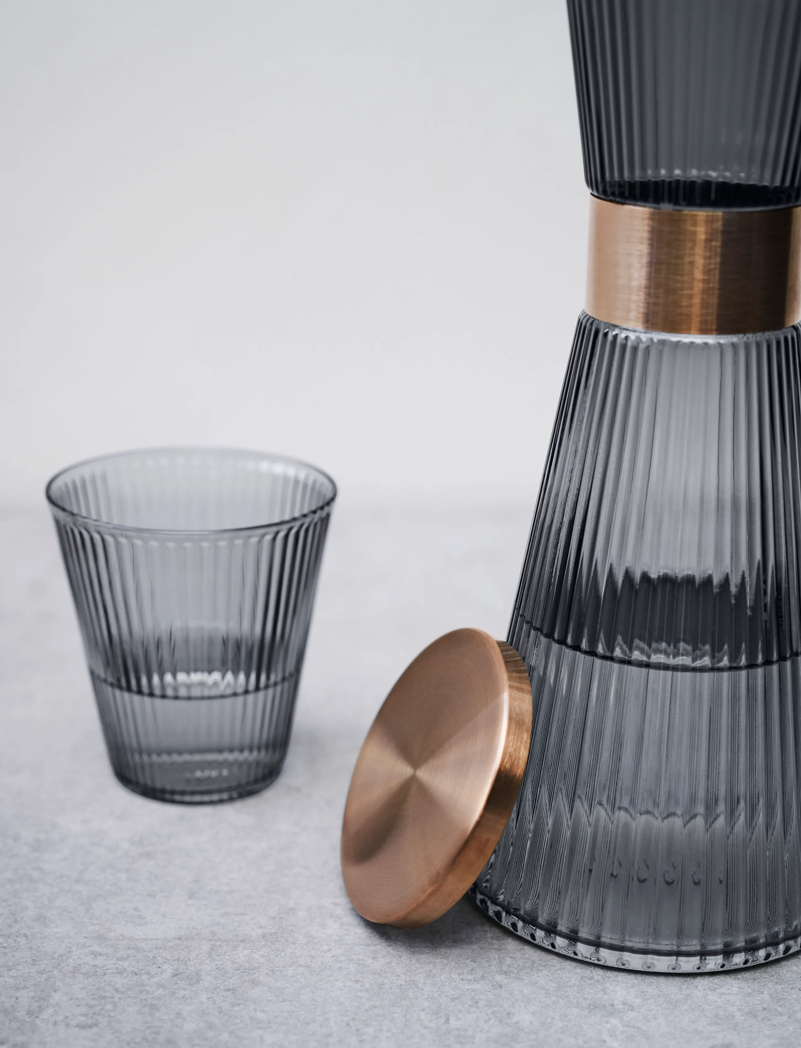Rosendahl - GC Nouveau Låg til vandkaraffel patineret stål - vandkarafler - patinated steel - 4