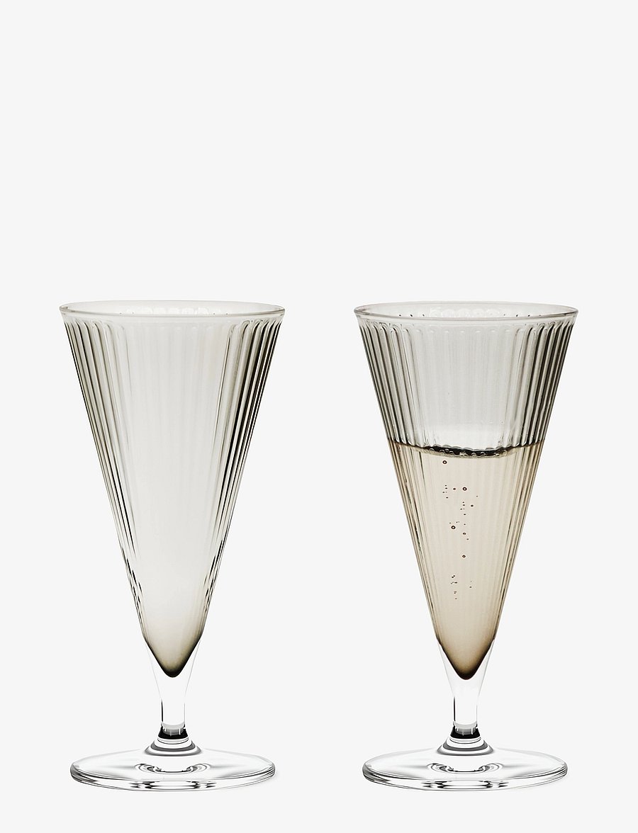 Rosendahl - GC Nouveau Champagne Glass 20 cl smoke 2 pcs. - coupes à champagne - smoke - 1