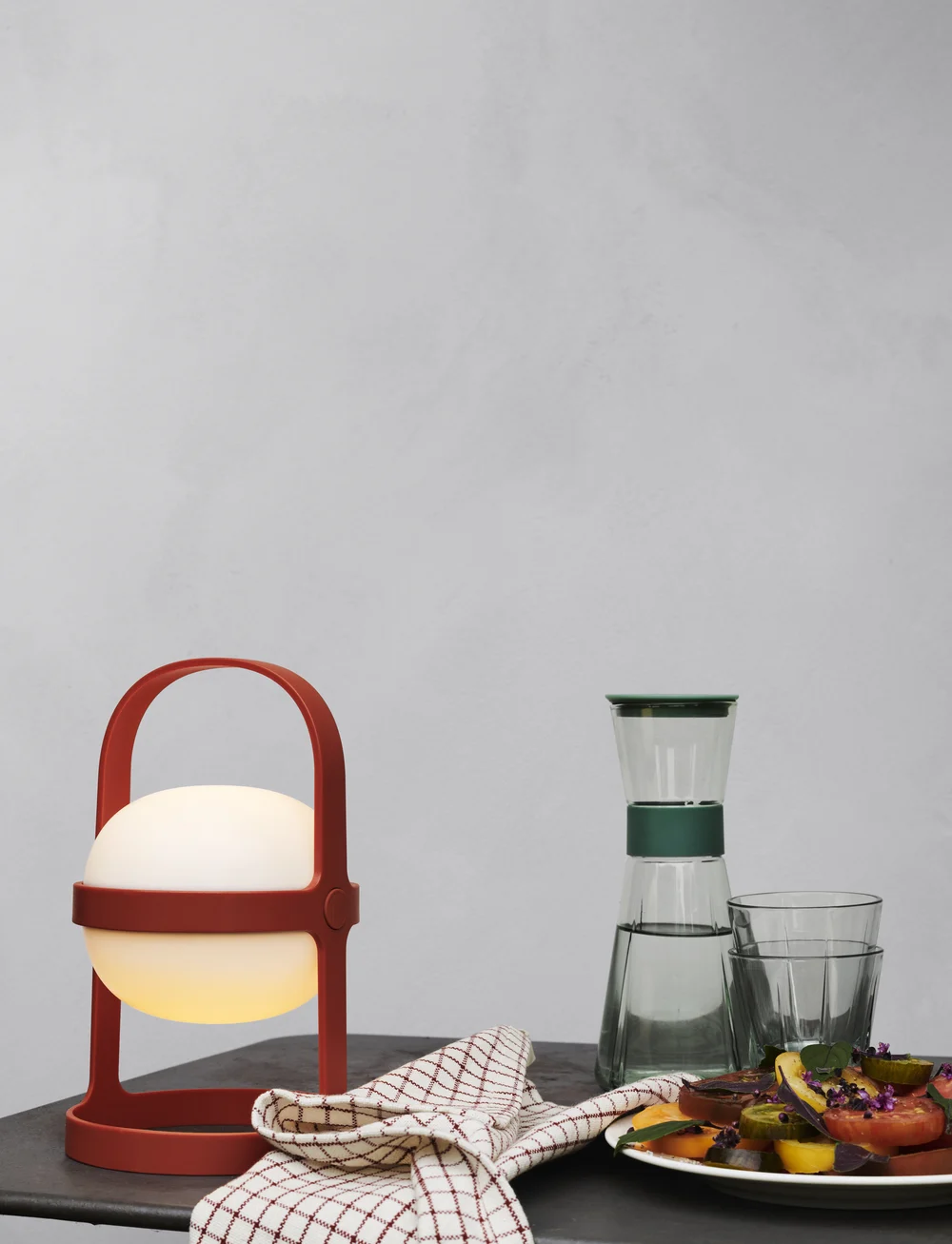 Rosendahl - Soft Spot Solar Circular H25 terracotta - bordlamper - terracotta - 5