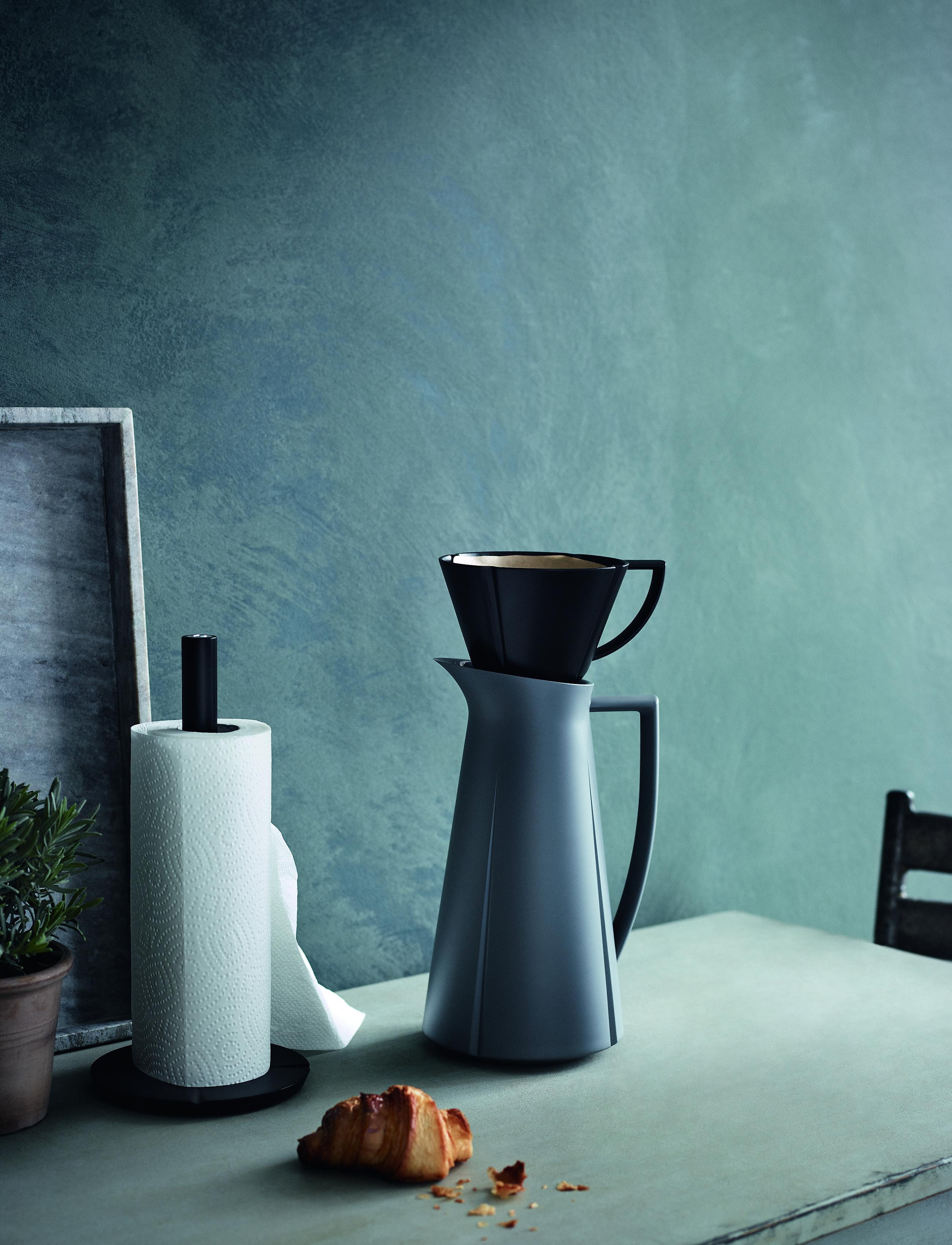 Rosendahl Grand Cru Køkkenrulleholder H31 Sort, Ø15X31 cm, Kitchen, Schwarz - Household Paperholder, Homeware