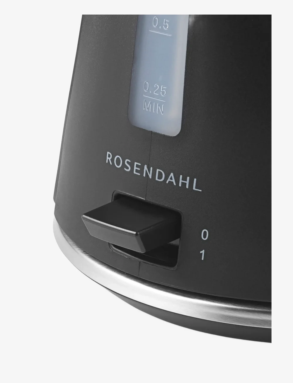 Rosendahl - GC Vatten kokare 1,4 l svart/stål - vattenkokare - black/steel - 4