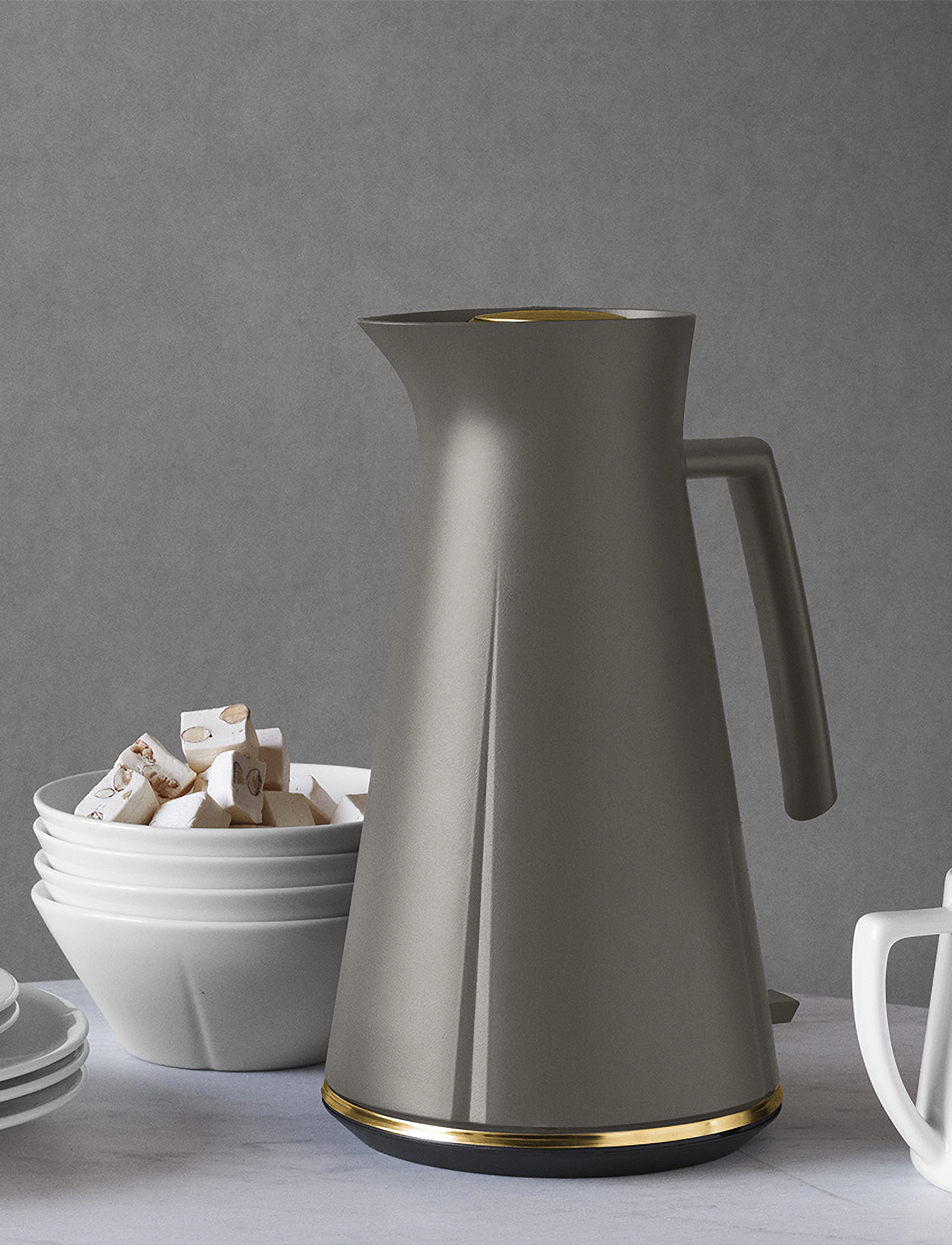 Rosendahl Gc Elkedel 1,4 L Ash/Patineret Stål, 1.4 L, Kitchen Appliances, Grau - Kettles & Water Boilers, Homeware