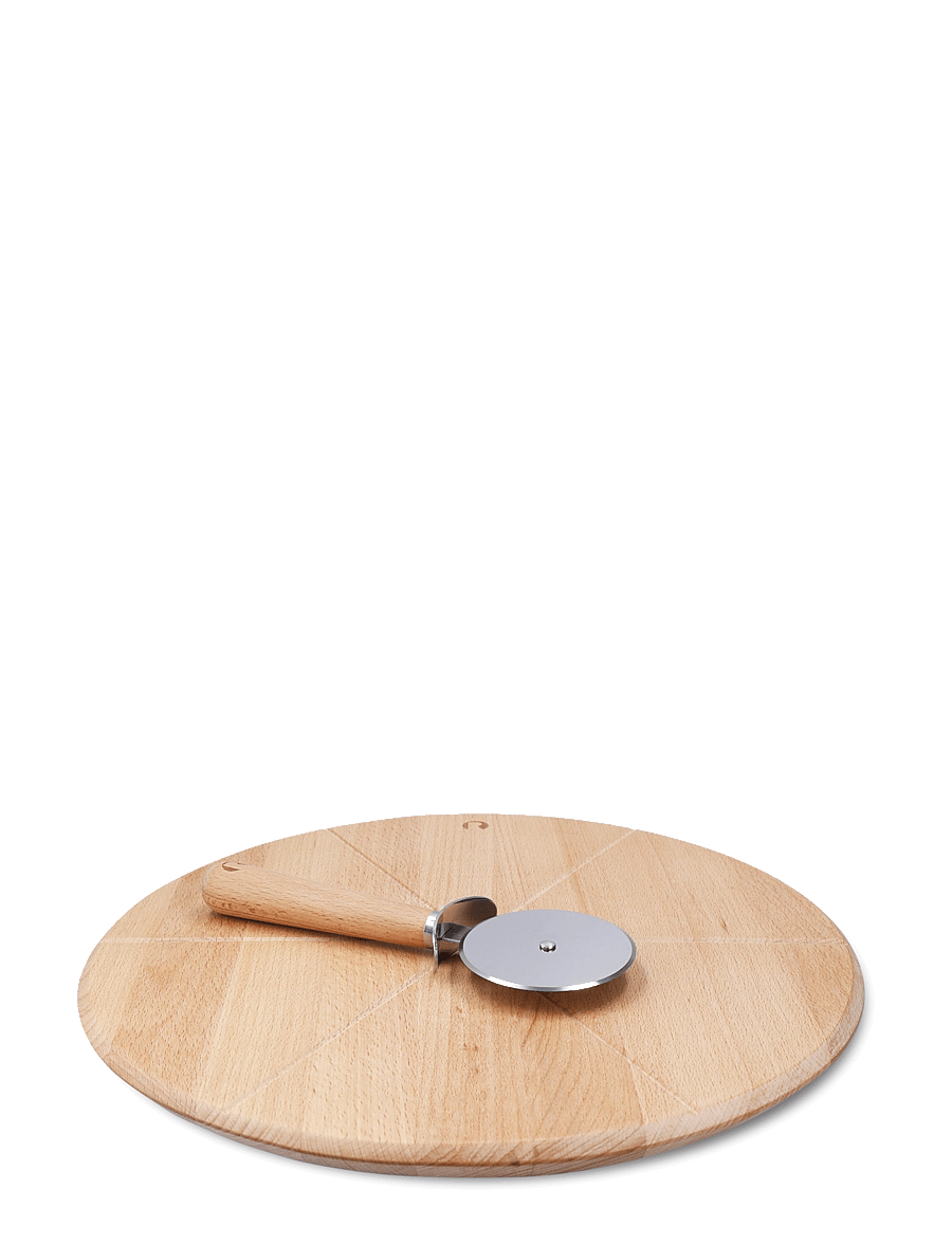 Rosendahl - GC Pizza board Ø35 and Slicer - pizza utensils - beech - 1