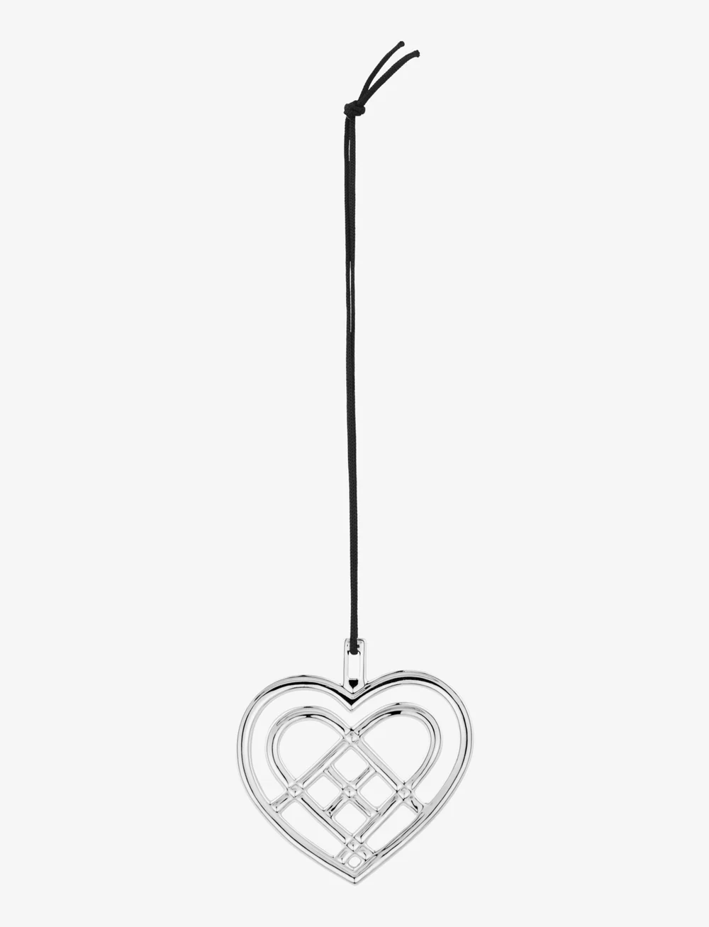 Rosendahl - Flätat julhjärta H6.5 försilvrad - julgranspynt - silver plated - 0