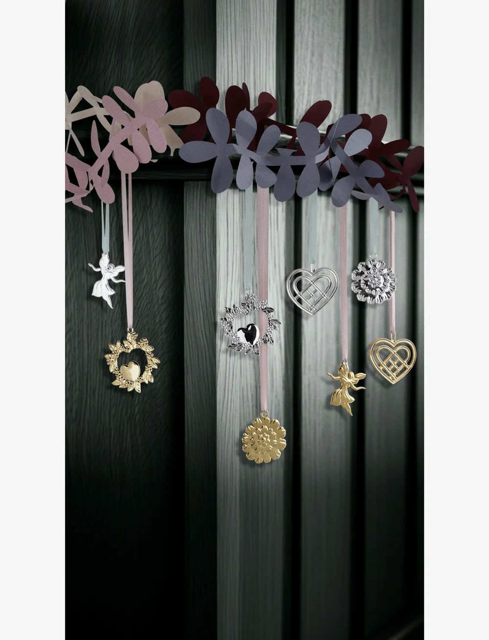 Rosendahl - Flätat julhjärta H6.5 försilvrad - julgranspynt - silver plated - 3