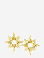Candle cuff Star H3 gold plated 2 pcs. - GOLD PLATED