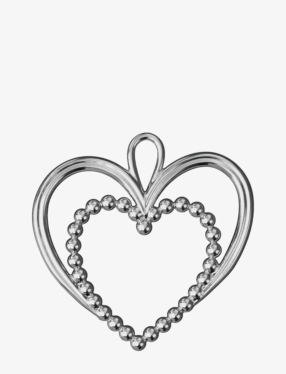 Rosendahl - Pearl Heart H6.5 silver plated - weihnachtskugeln - silver plated - 1
