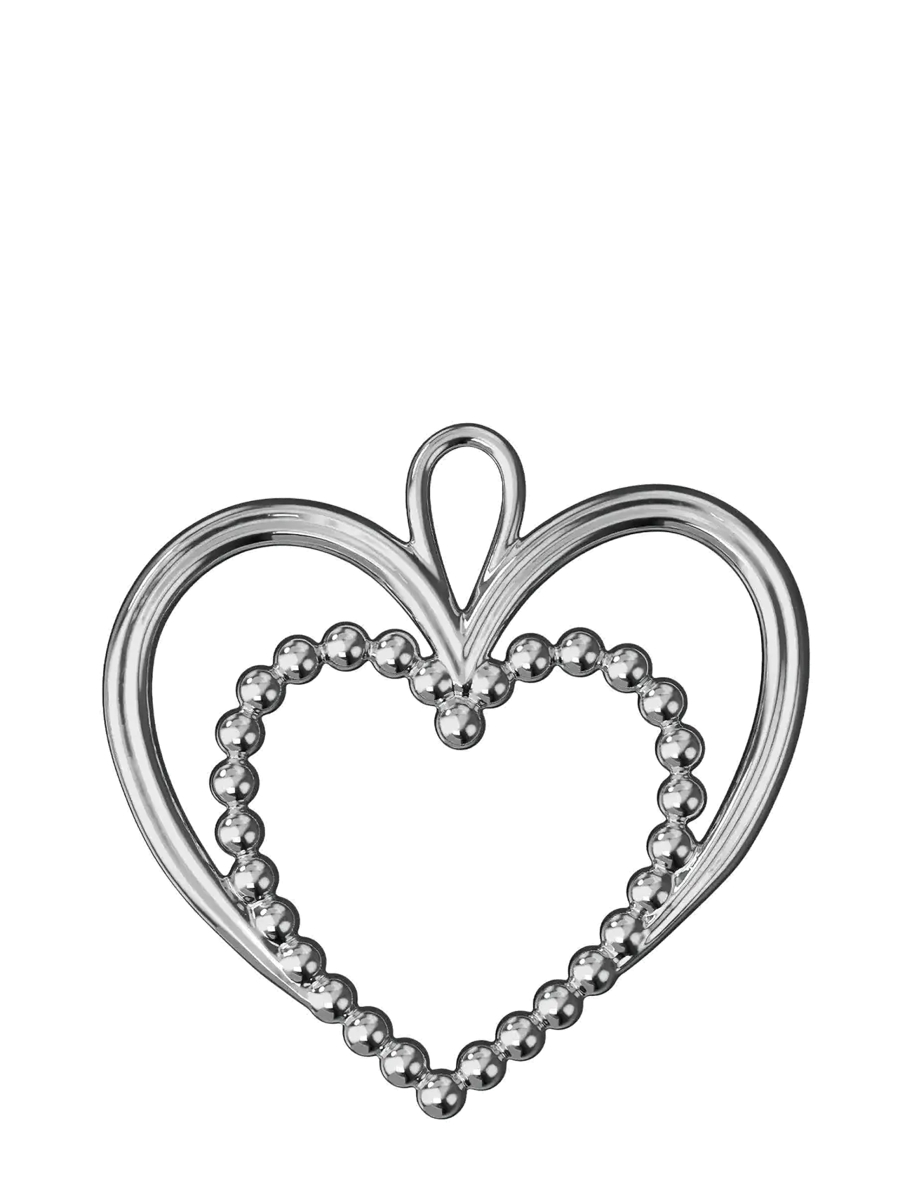 Rosendahl - Perle Hjerte H6.5 forsølvet - silver plated - 1