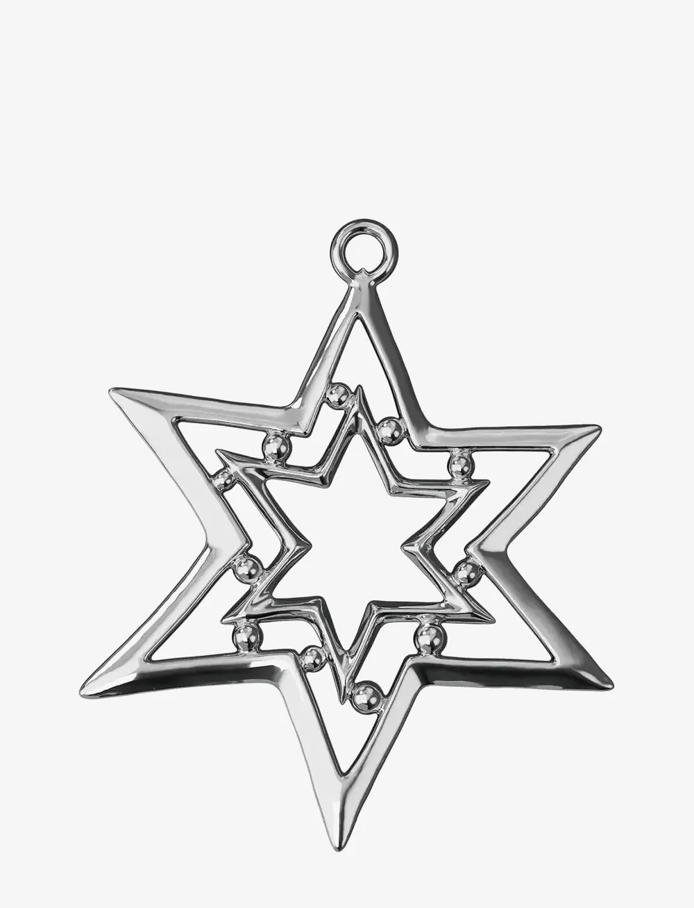 Rosendahl - Trundle Star H8 silver plated - weihnachtskugeln - silver plated - 1