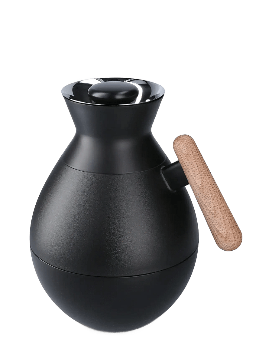 Rosendahl - Rosendahl Stay warm termokande rund 1,0 l sort - termokander - black - 2