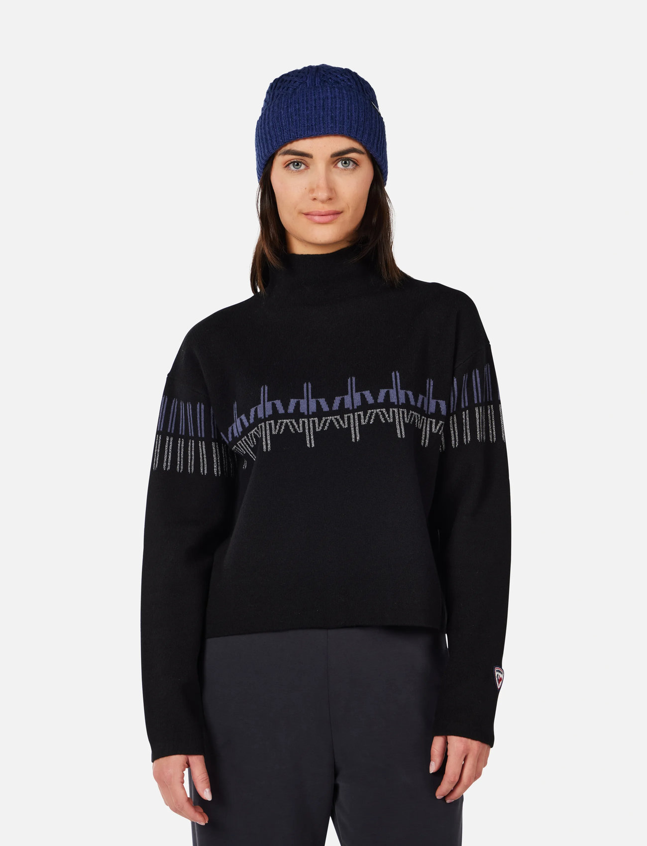 ROSSIGNOL W Patterned Tn Sweater - - XS 1
