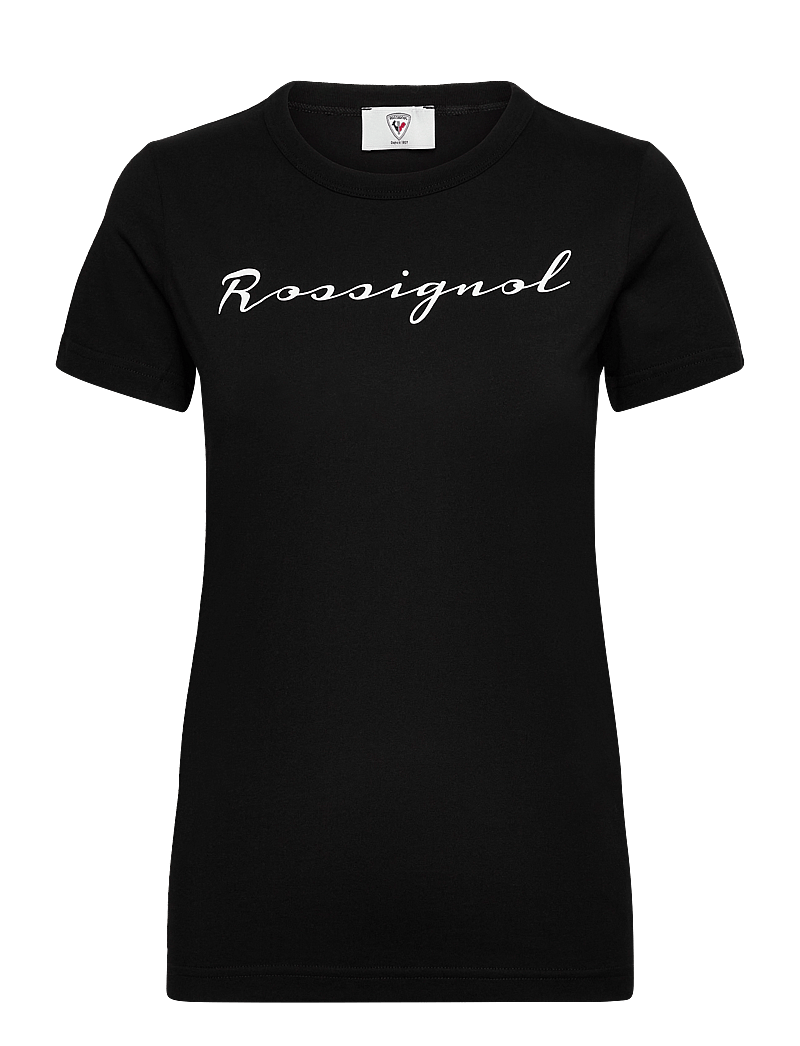 ROSSIGNOL - W LOGO ROSSI TEE - t-shirts - black - 1