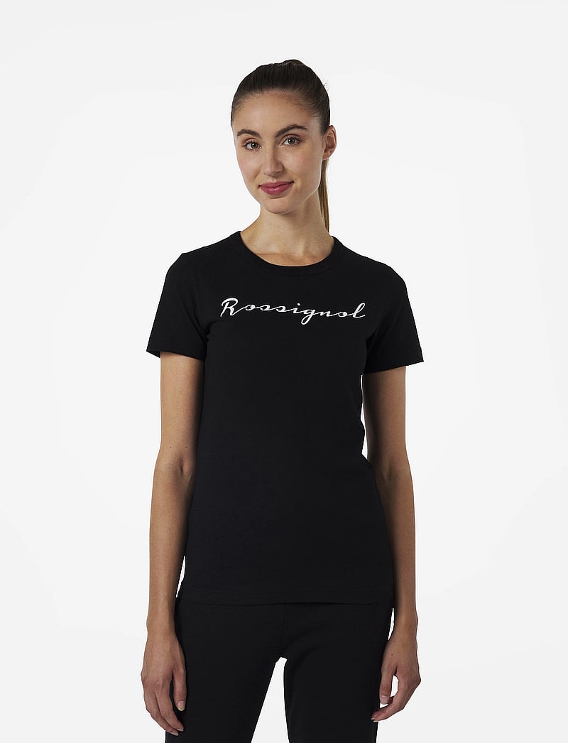 ROSSIGNOL - W LOGO ROSSI TEE - t-shirts - black - 0