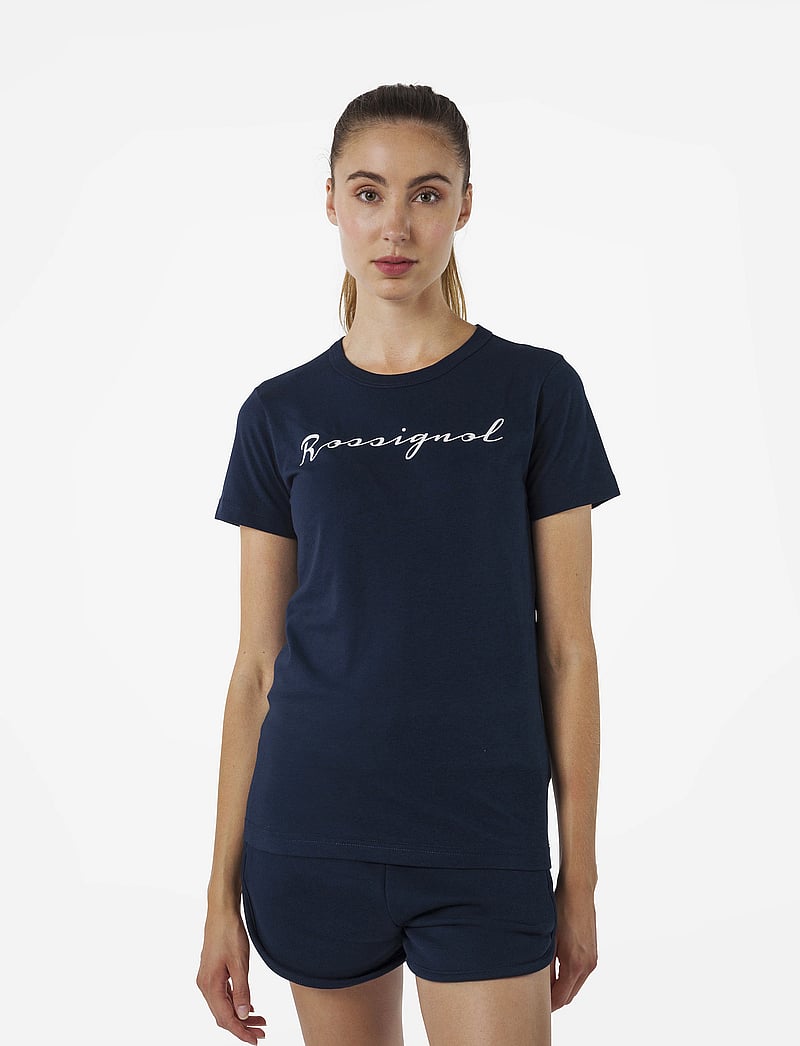 ROSSIGNOL - W LOGO ROSSI TEE - t-shirts - dark navy - 0