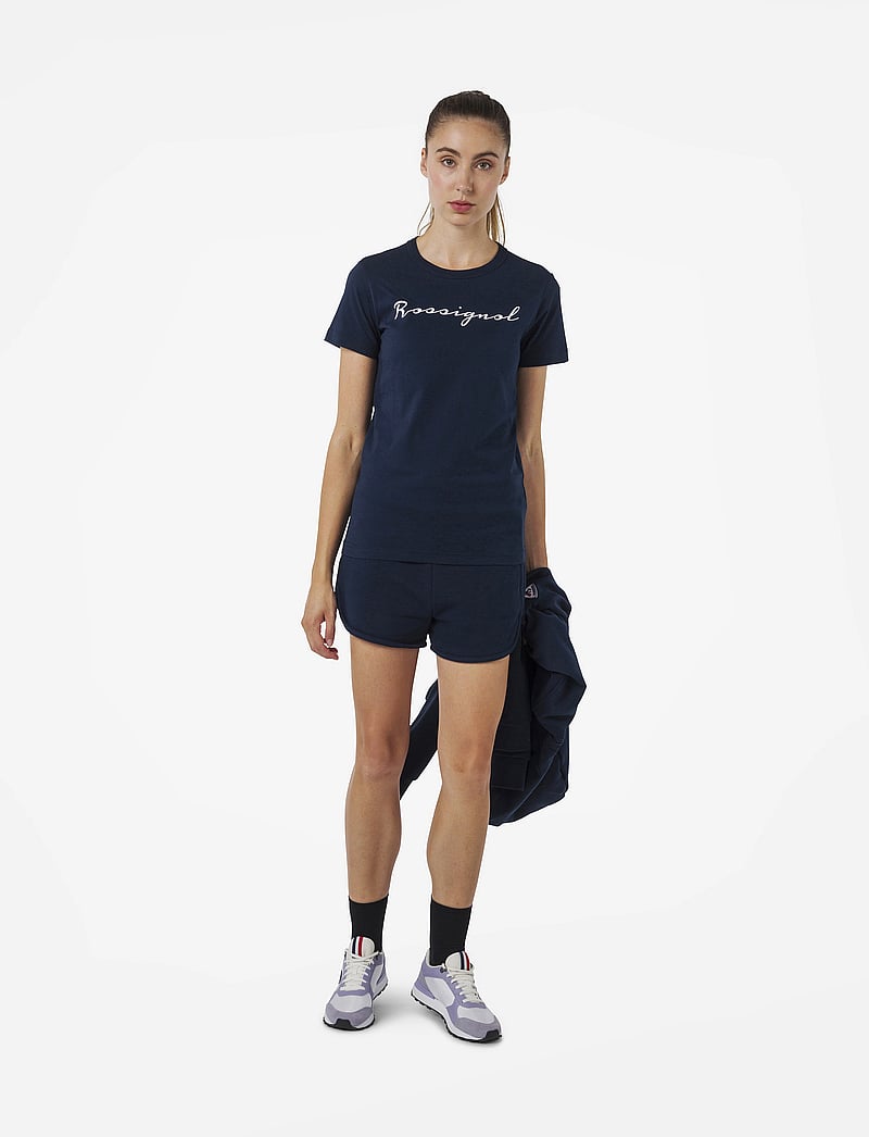 ROSSIGNOL - W LOGO ROSSI TEE - t-shirts - dark navy - 3