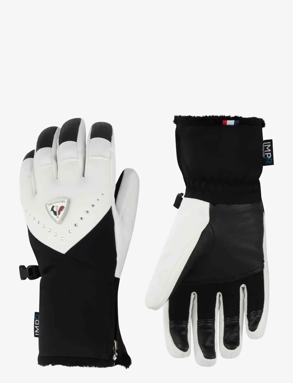 ROSSIGNOL - W ABSOLUTE IMPR G - fingerhandschuhe - white - 0