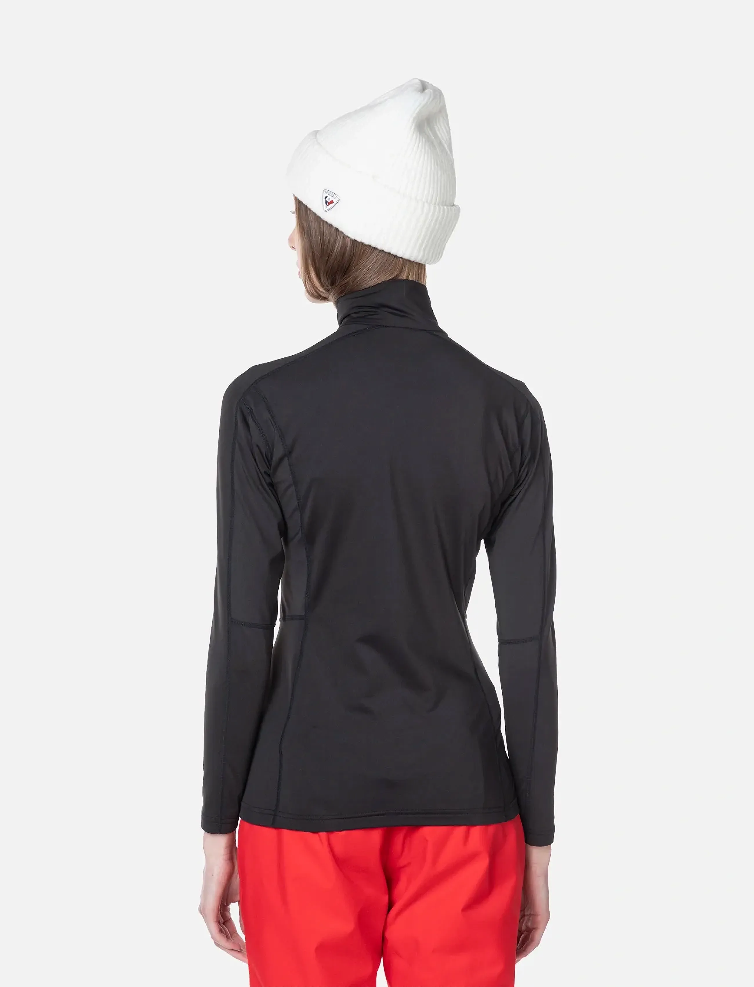 ROSSIGNOL - W CLASSIQUE 1/2 ZIP - alussärgid - black - 4