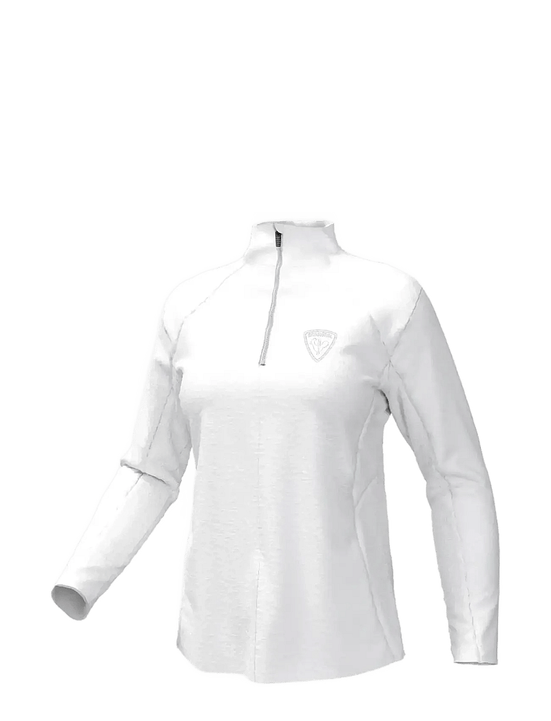 ROSSIGNOL - W CLASSIQUE 1/2 ZIP - fleece & midlayer - white - 1