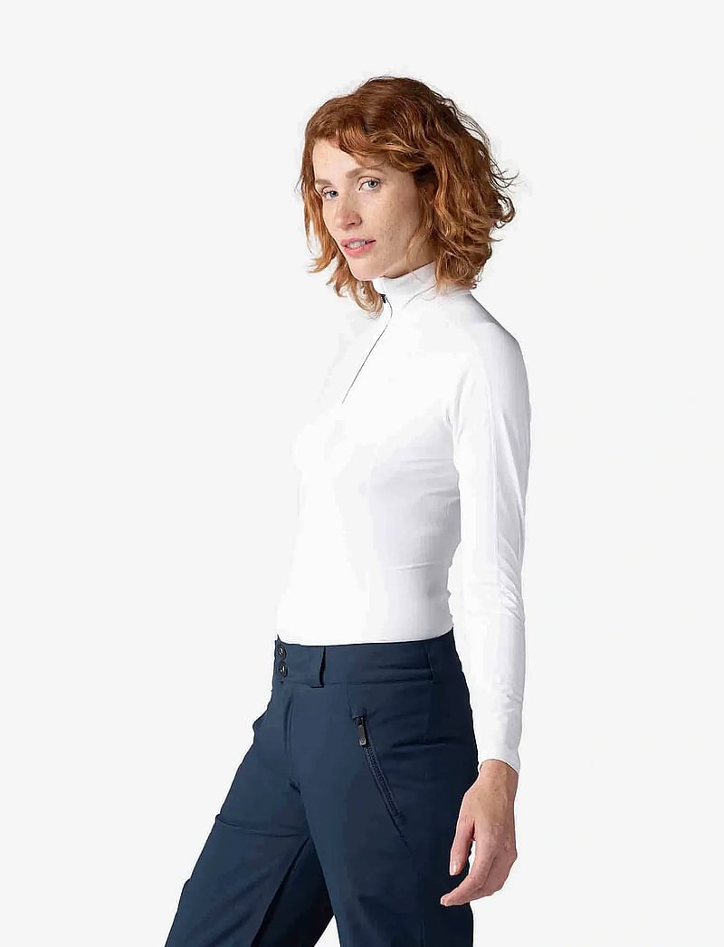 ROSSIGNOL - W CLASSIQUE 1/2 ZIP - fleece & midlayer - white - 5