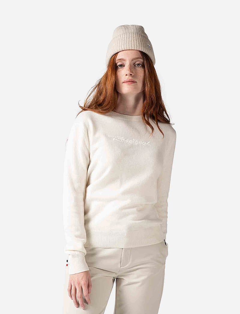 ROSSIGNOL - W SIGNATURE ROSSIGNOL KNIT - sweatshirts - white - 0