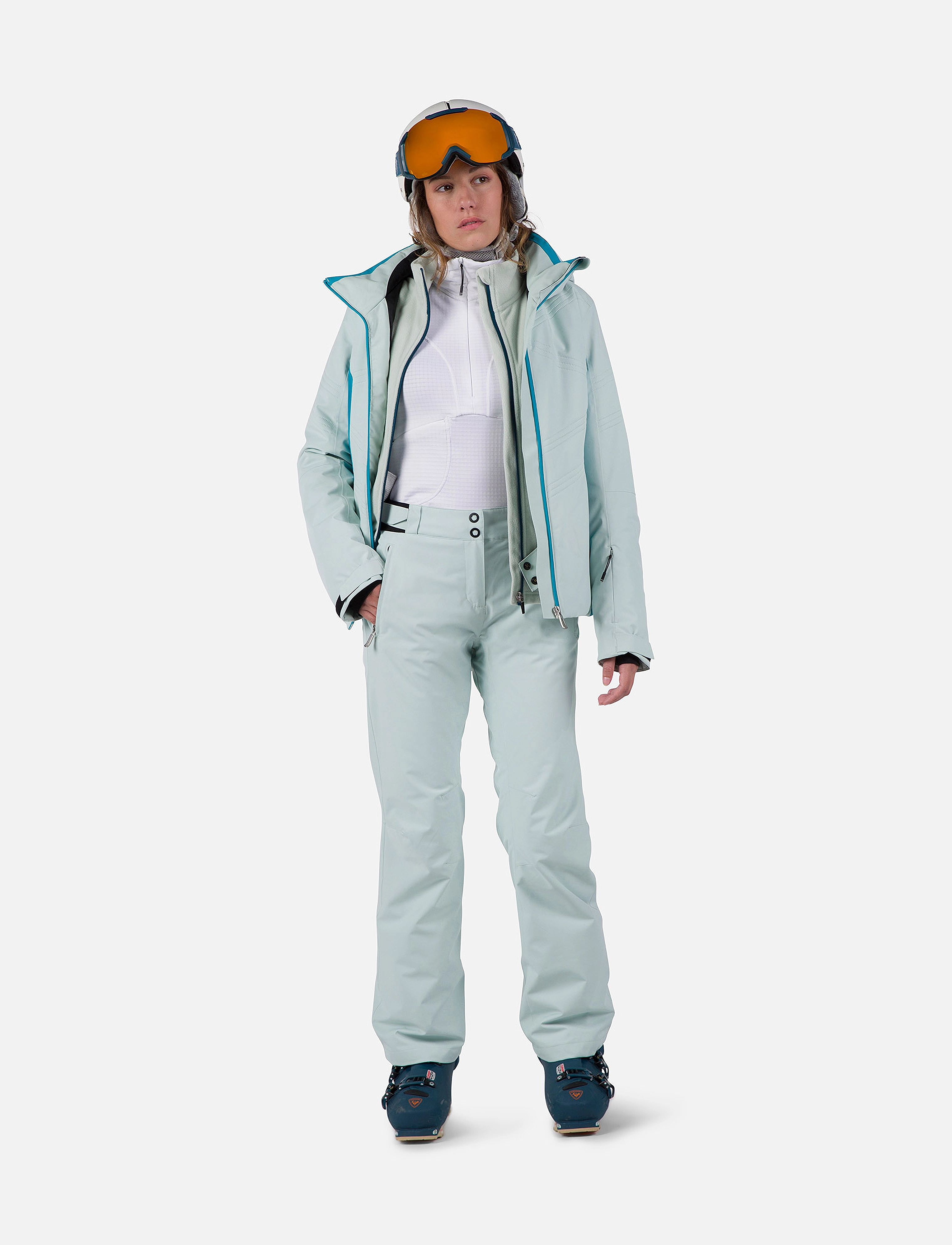 ROSSIGNOL - W SKI PANT - skihosen - steam - 3