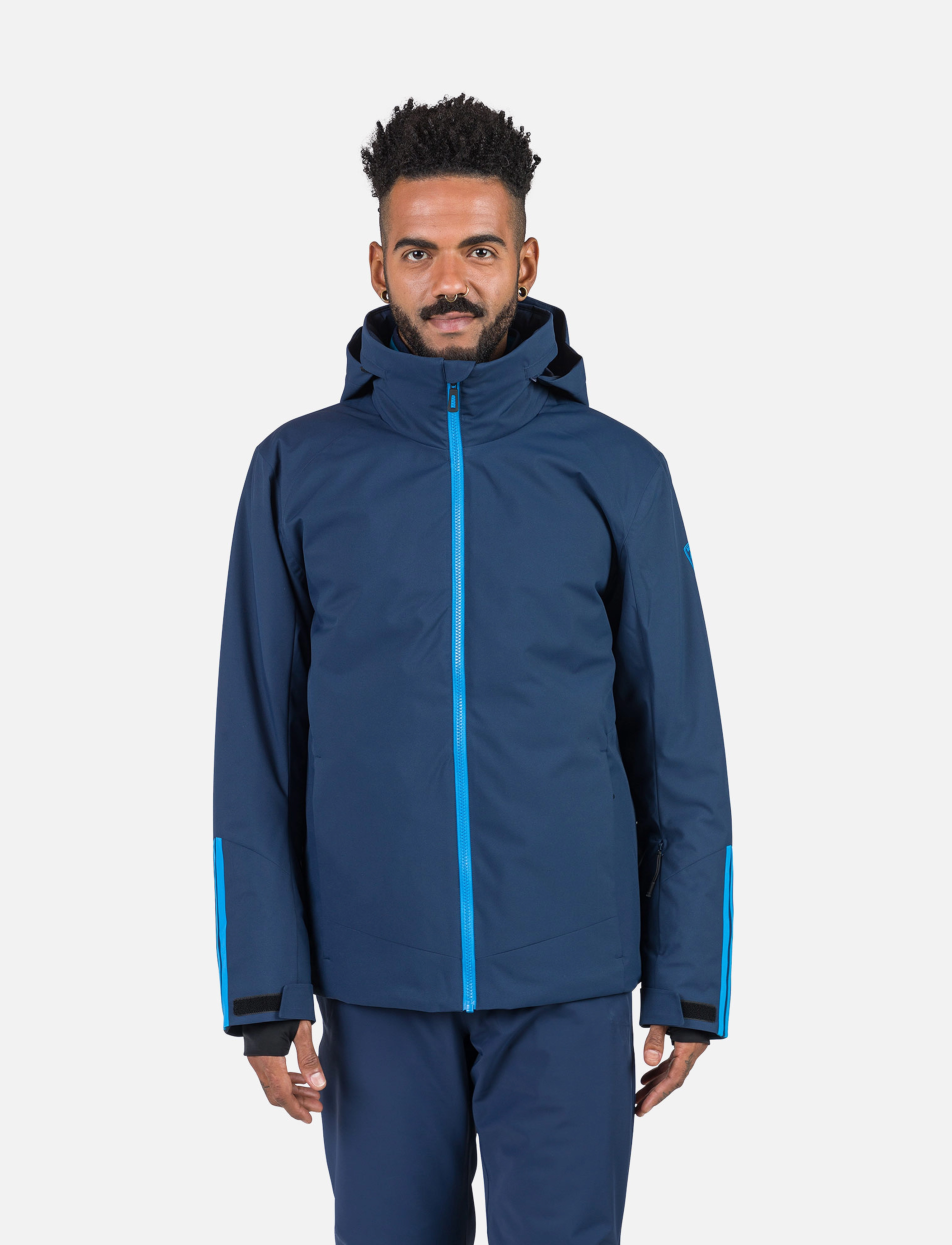 ROSSIGNOL Strawpile Jkt, Mænd, Hætte Skijakke, Navy, Str: L