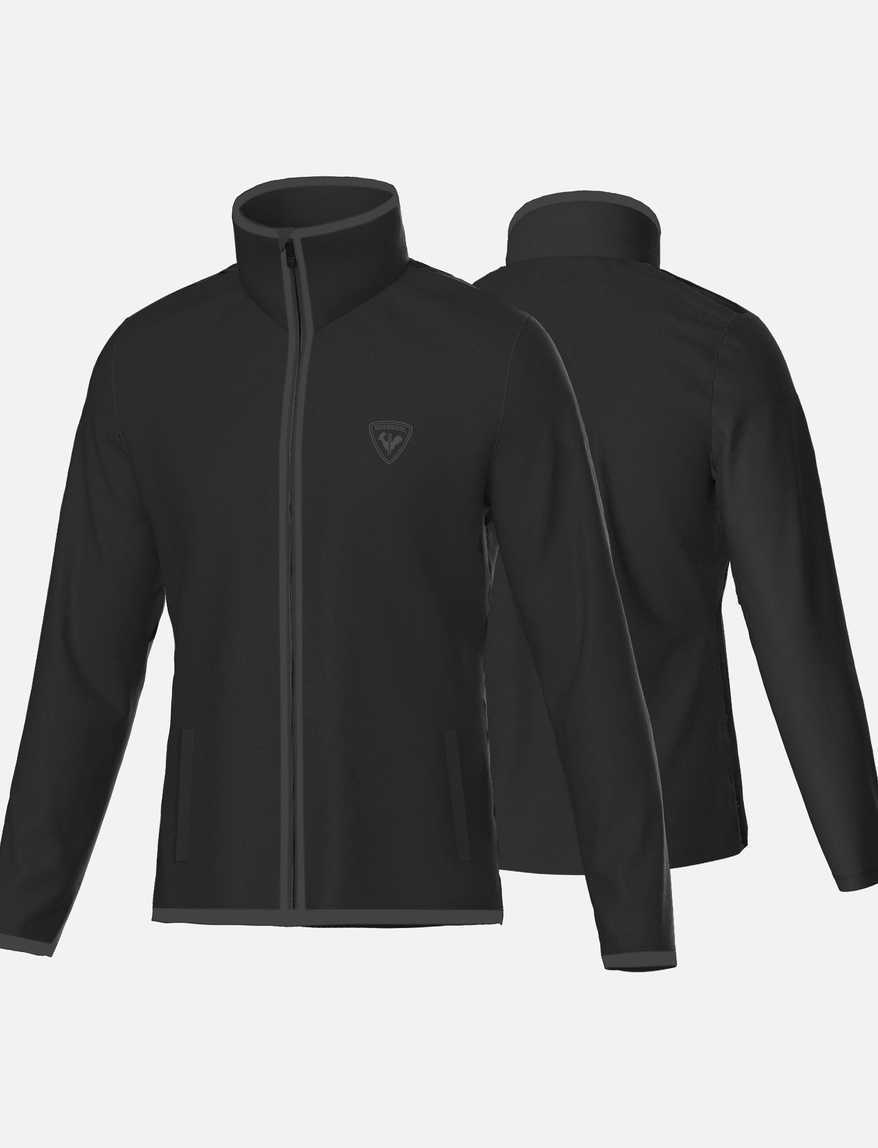ROSSIGNOL - STRAWPILE FLEECE FZ - fleece & mellanlager - black - 3
