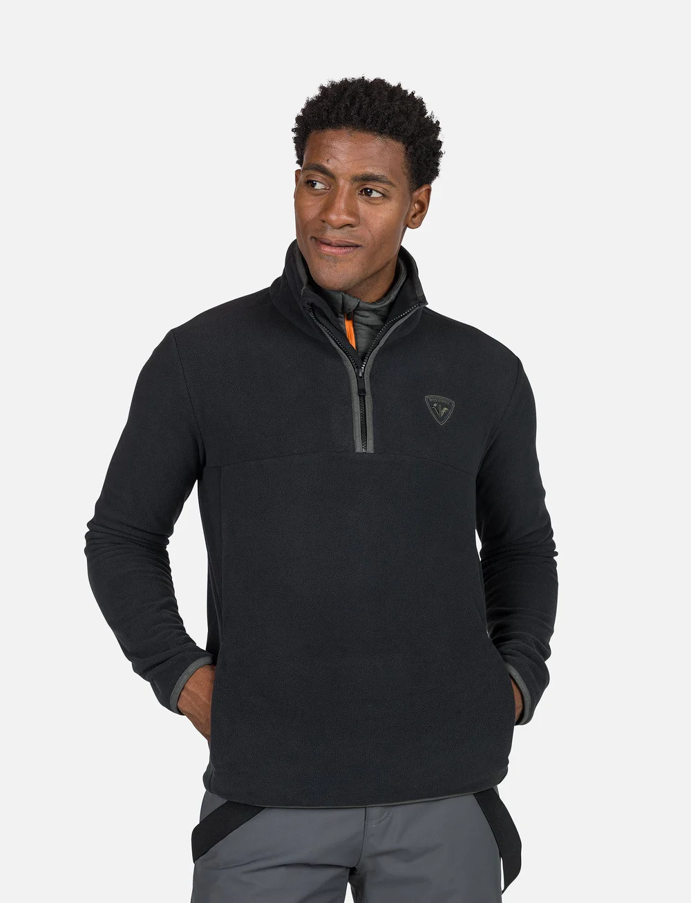 ROSSIGNOL - STRAWPILE FLEECE HZ - fleece & midlayer - black - 0