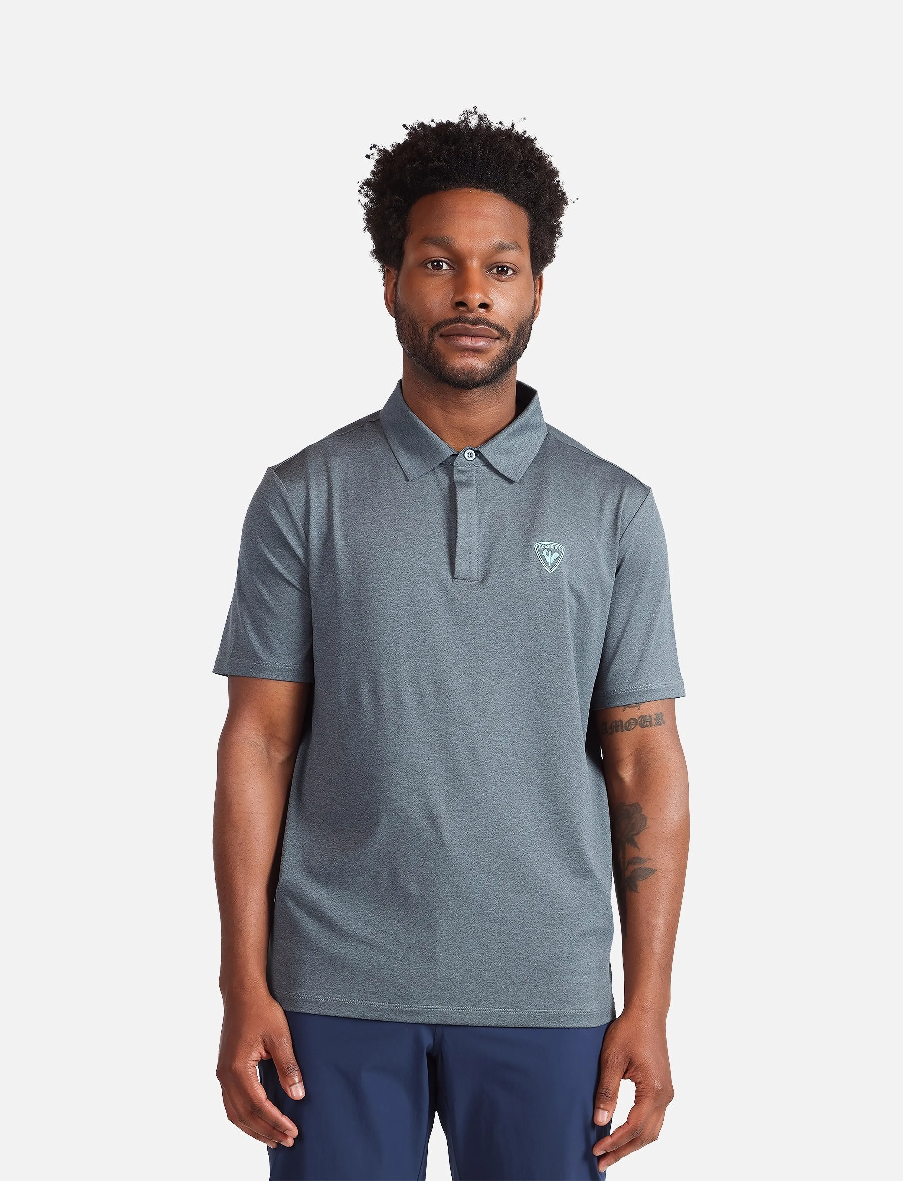 ROSSIGNOL Cloudrest Polo, S, Sport Polos, Grau - Short-sleeved Männerswear