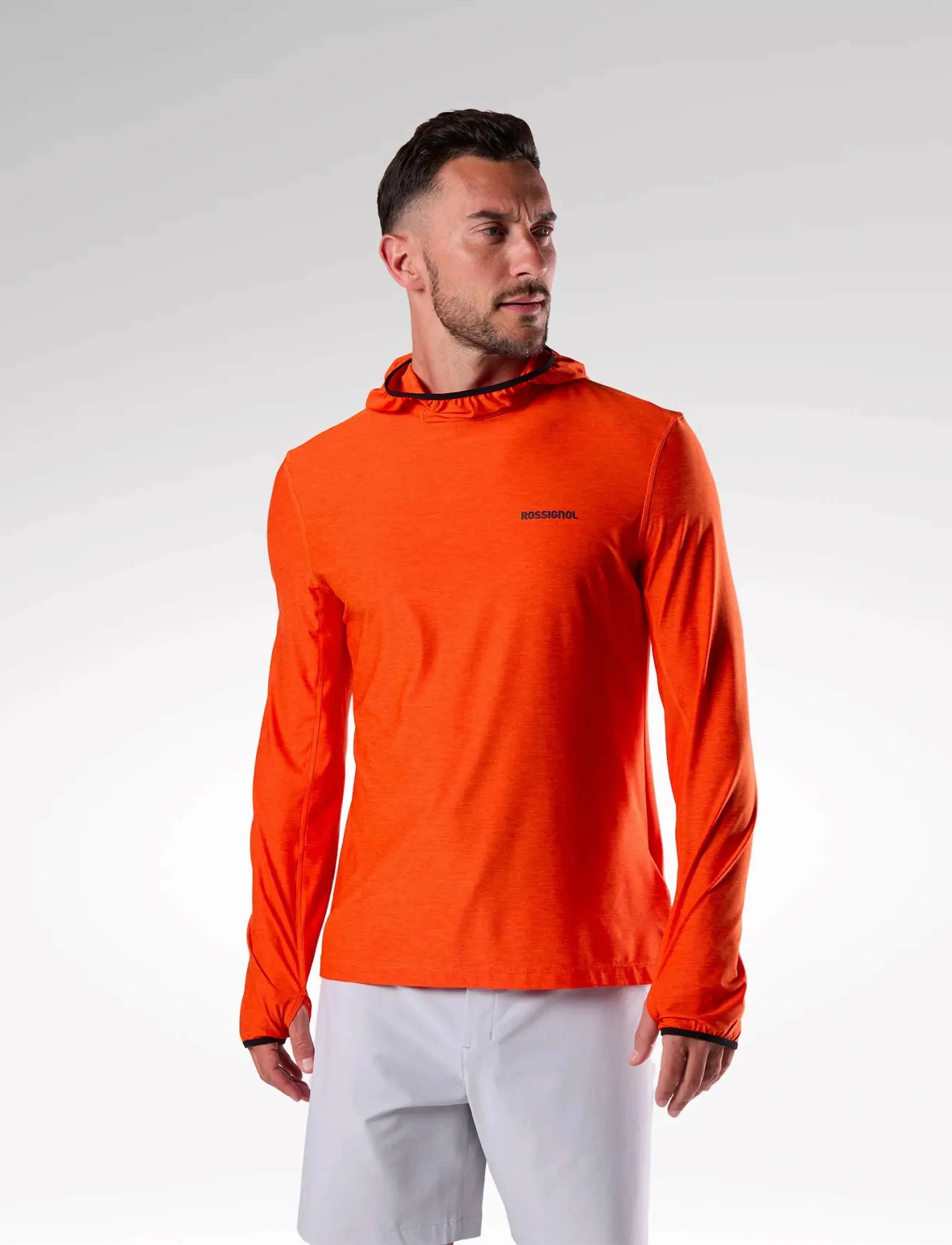 ROSSIGNOL Westweg Sun Hoodie, M, Orange, Sport Sweatshirts & Hoodies > Sport Hoodies, Herre