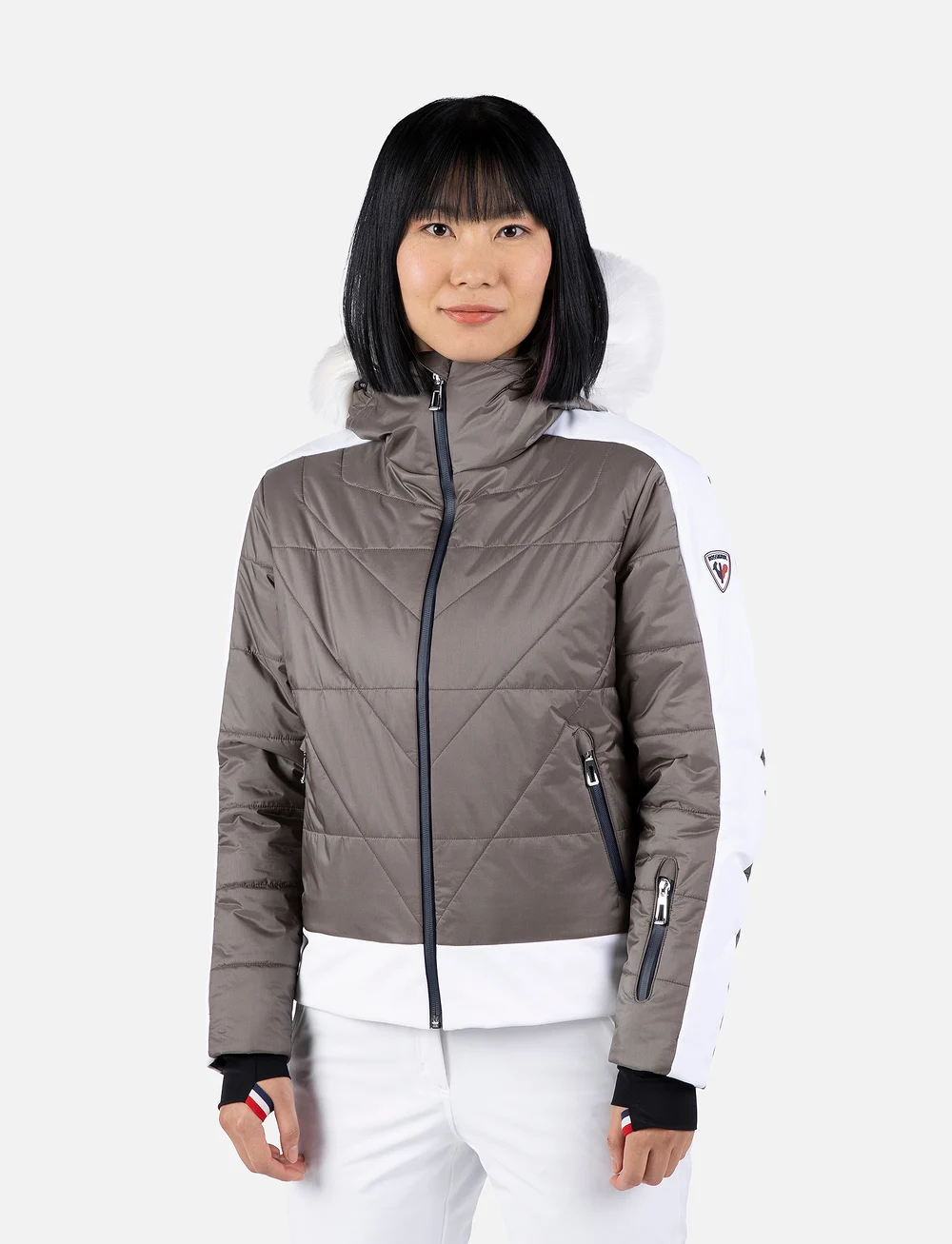 ROSSIGNOL - W VENTINA BOMBER Jacket - ski-kleidung - silver - 0