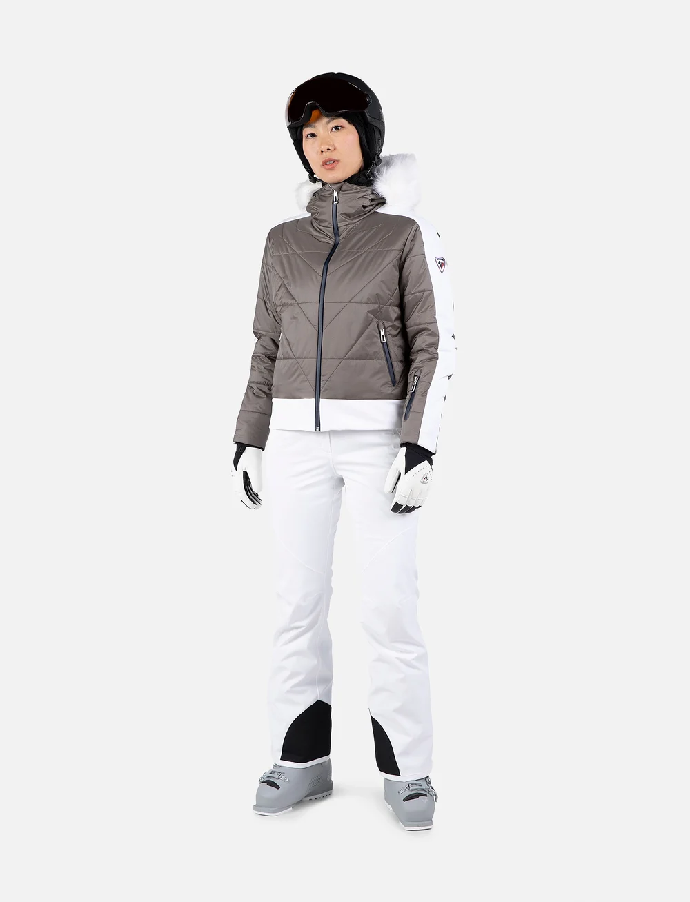 ROSSIGNOL - W VENTINA BOMBER Jacket - ski-kleidung - silver - 3