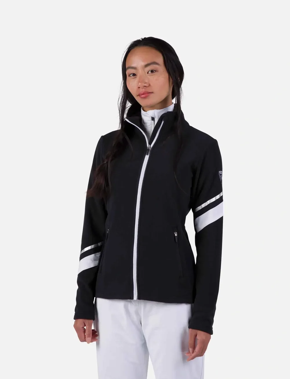 ROSSIGNOL - W STRAWPILE FLEECE FZ - fleece & midlayer - black - 0