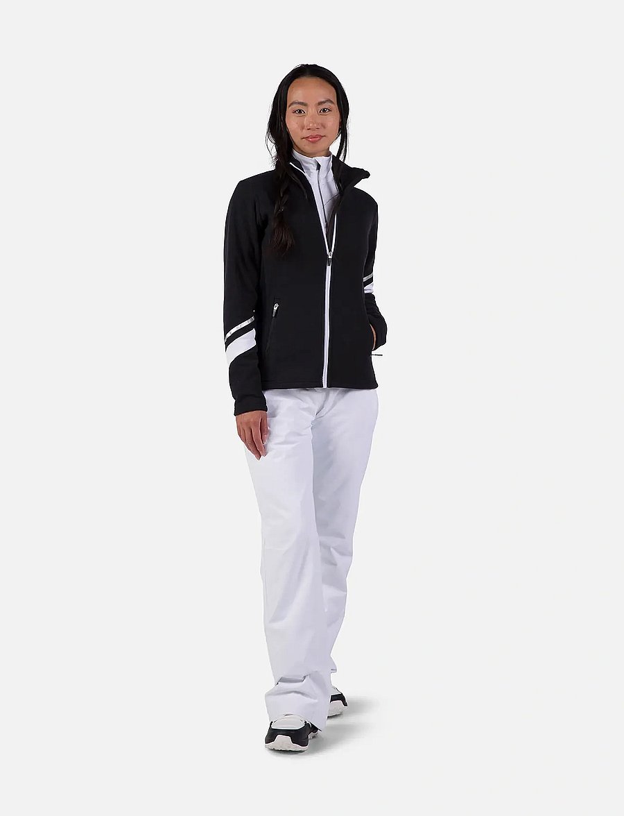 ROSSIGNOL - W STRAWPILE FLEECE FZ - overdele - black - 3