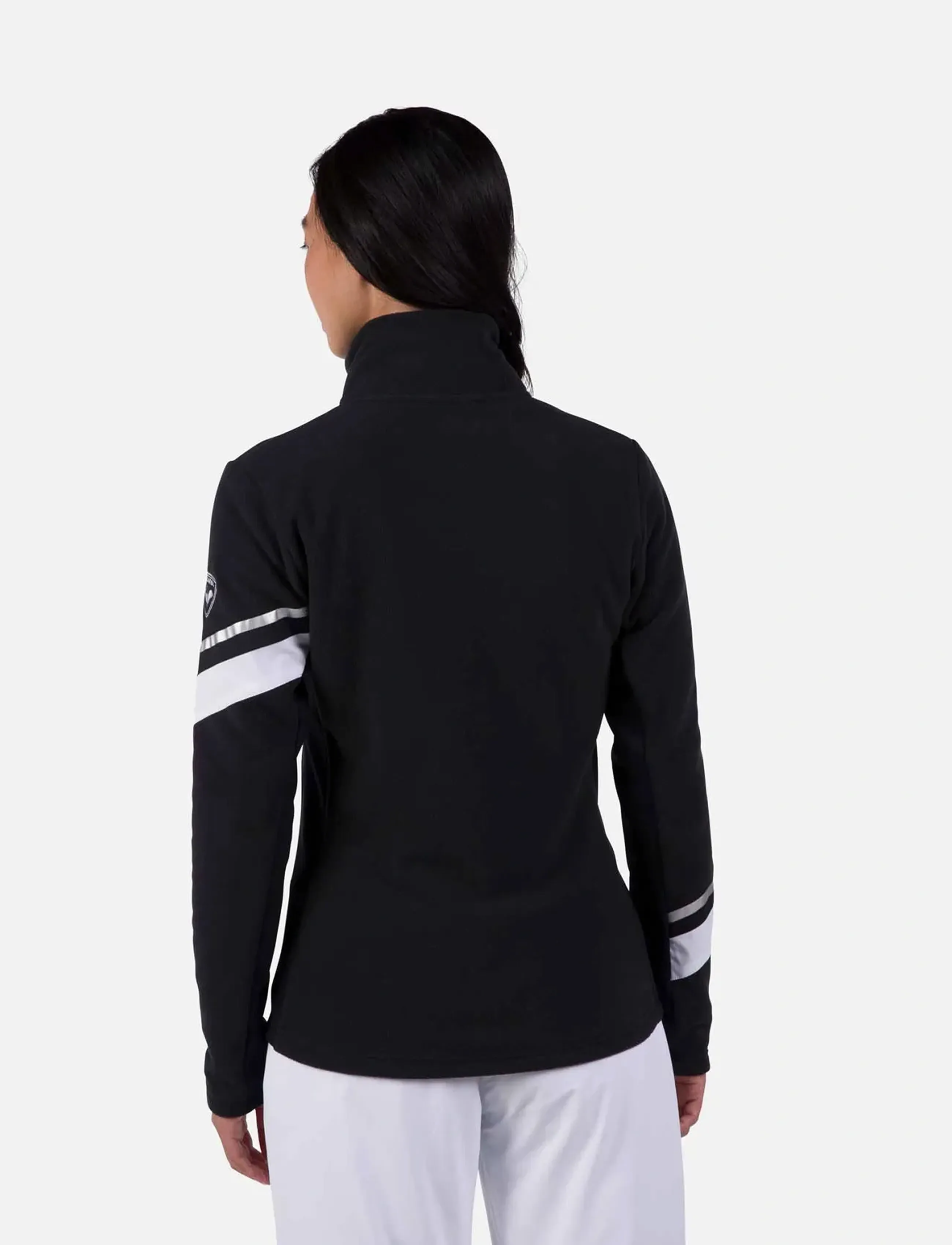ROSSIGNOL - W STRAWPILE FLEECE FZ - overdele - black - 4