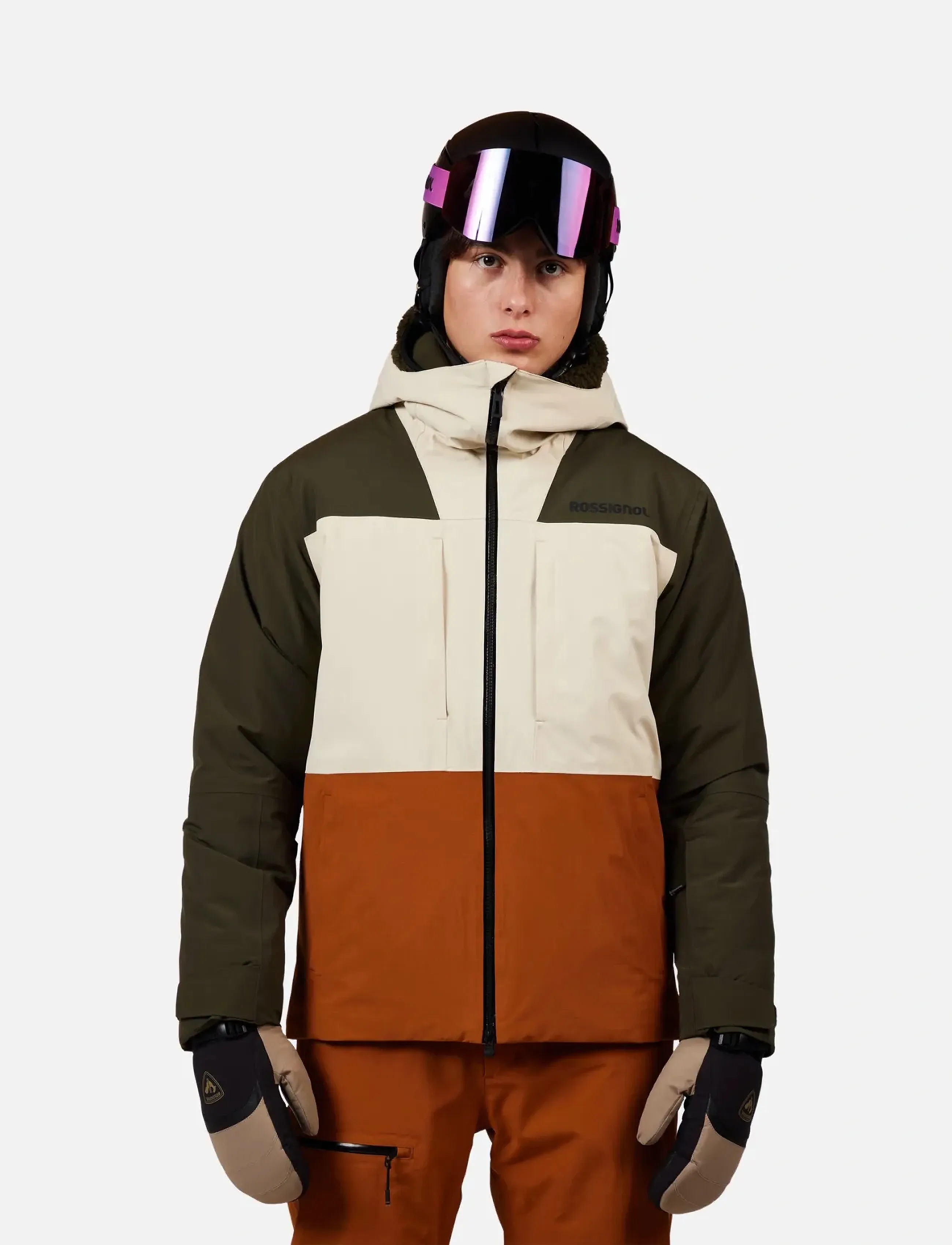 ROSSIGNOL Outerlimits Insulated Jkt, Mænd, Isoleret Skijakke, Beige, Str: S