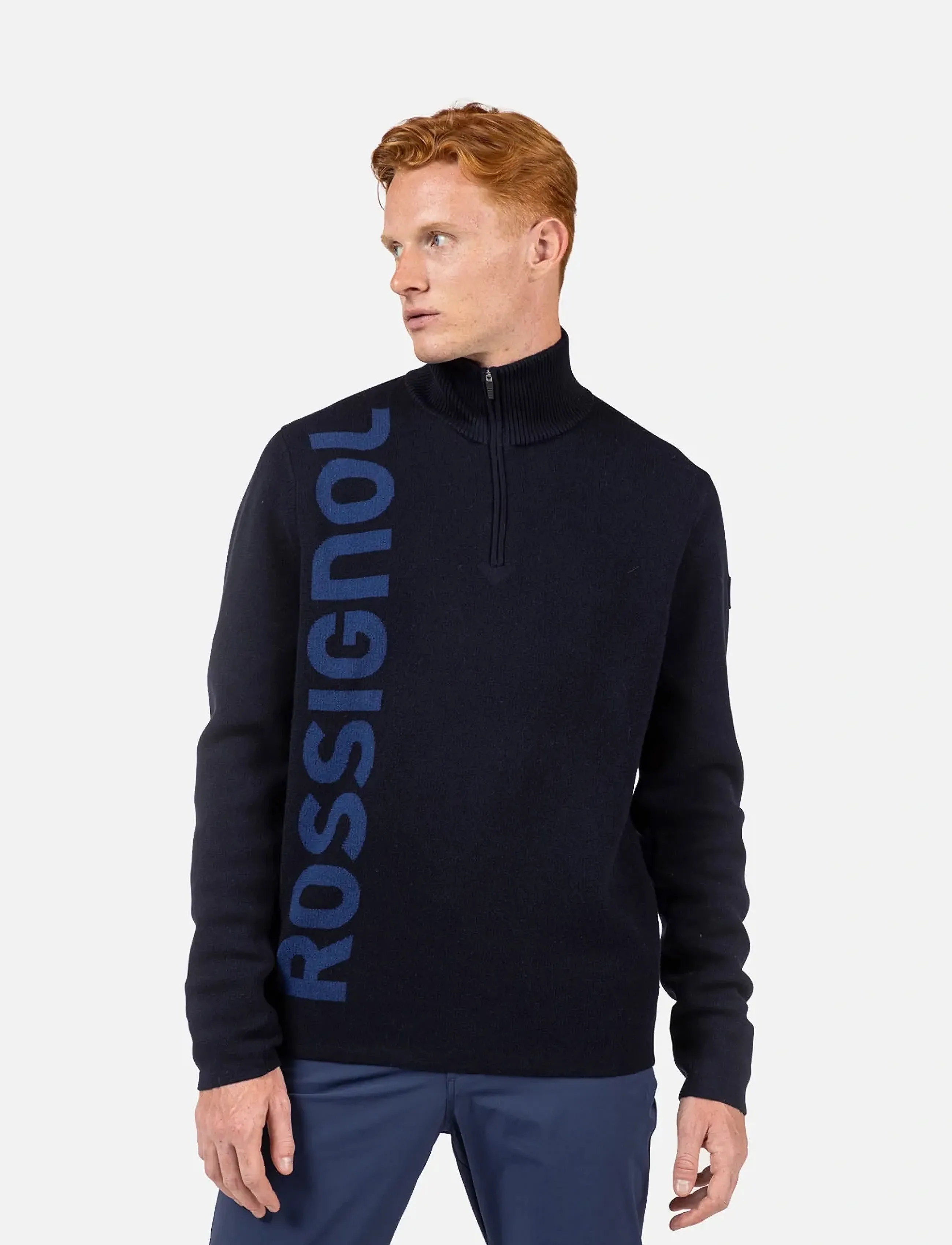 ROSSIGNOL Signature Hz Sweater, L, Navy, Sport Sweatshirts & Hoodies > Sport Knitwear, Herre