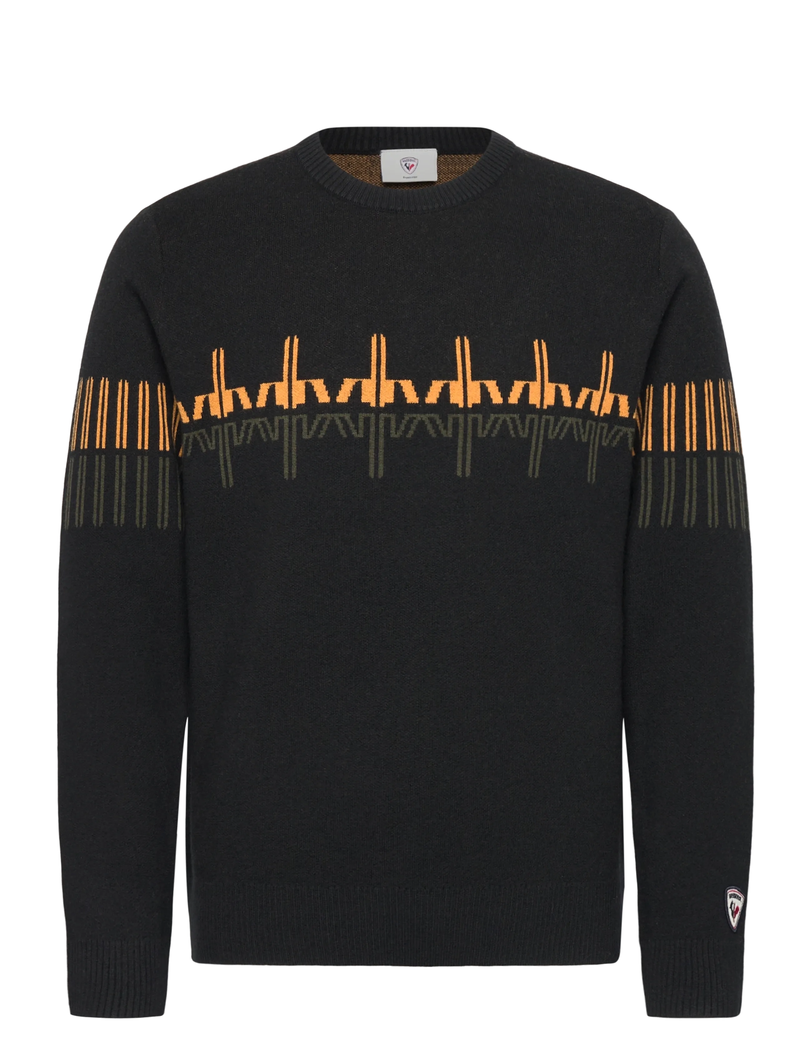 PATTERNED CN SWEATER - BLACK