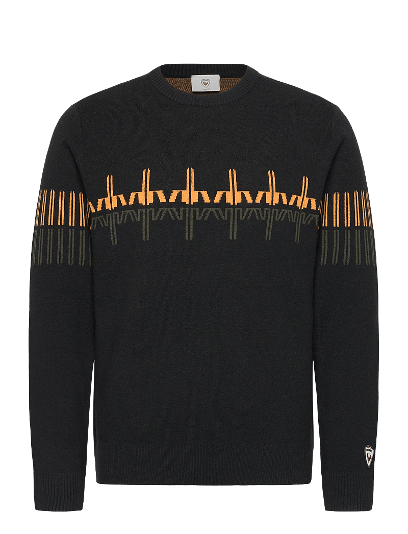 ROSSIGNOL - PATTERNED CN SWEATER - sweatshirts - black - 1