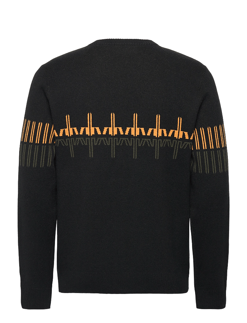 ROSSIGNOL - PATTERNED CN SWEATER - sweatshirts - black - 2