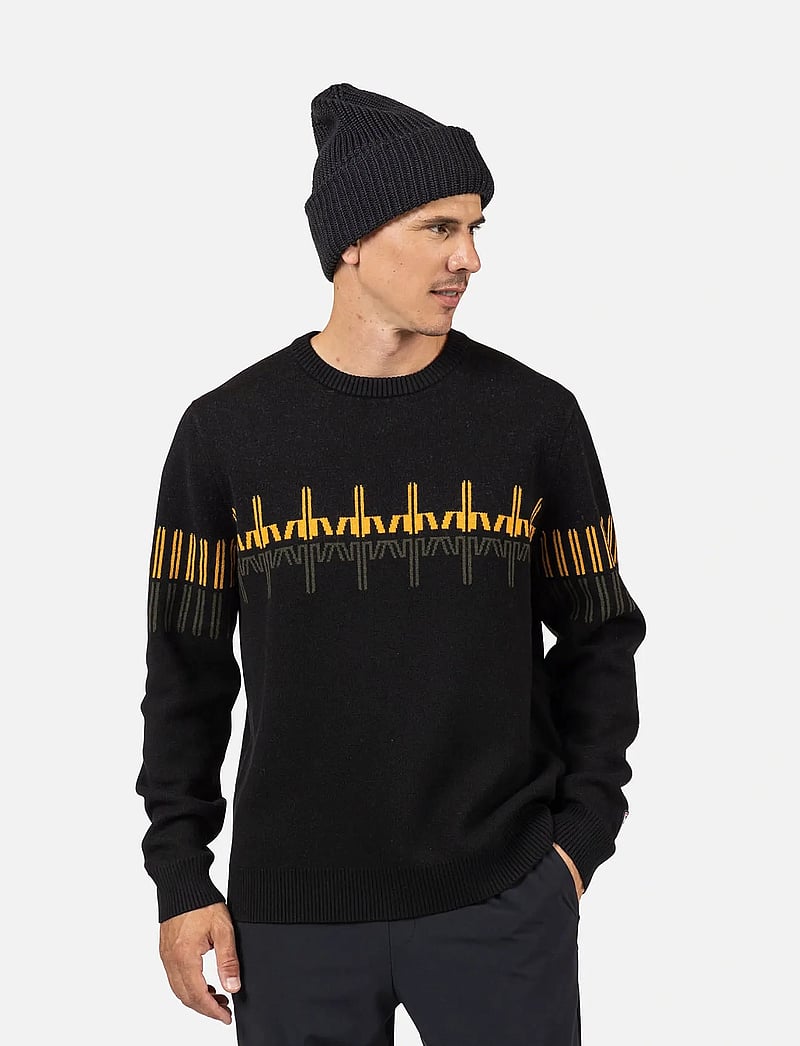 ROSSIGNOL - PATTERNED CN SWEATER - sweatshirts - black - 0